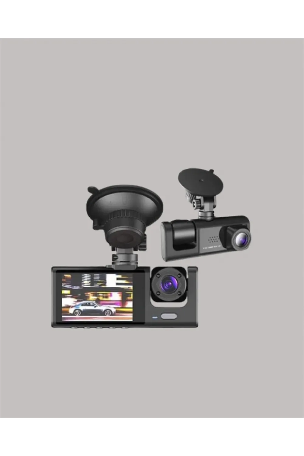 G-sensörlü 3lü Kayıtlı Araç Kamerası