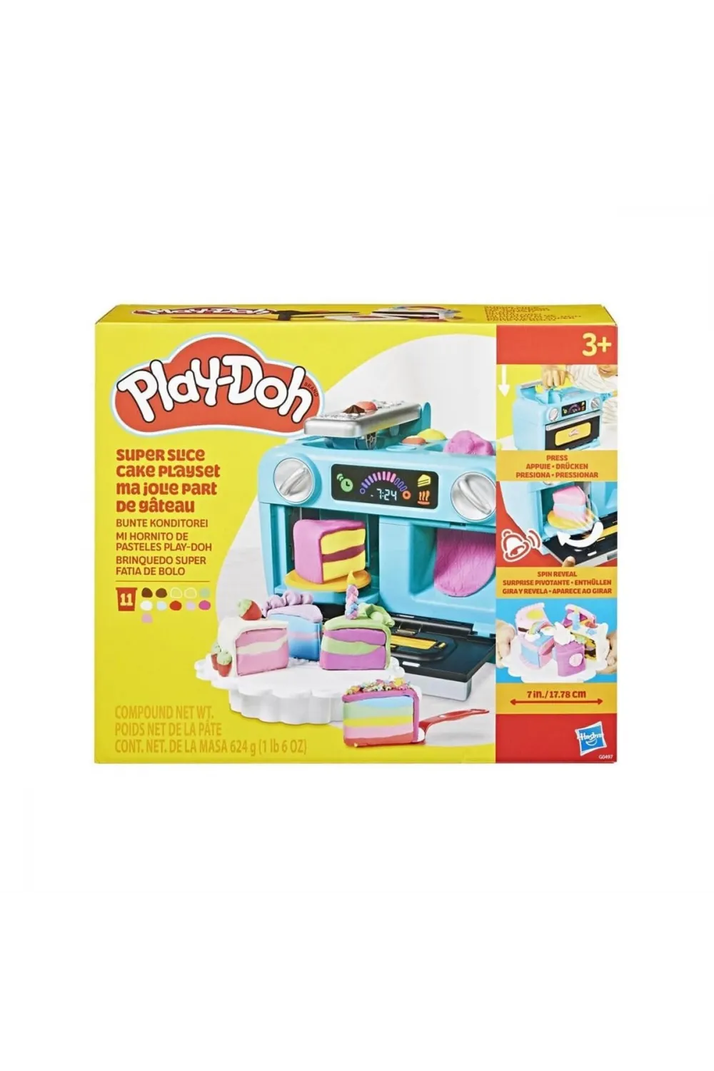 G0497 Play-Doh Süper Dilimli Kek Oyun Seti +3 yaş