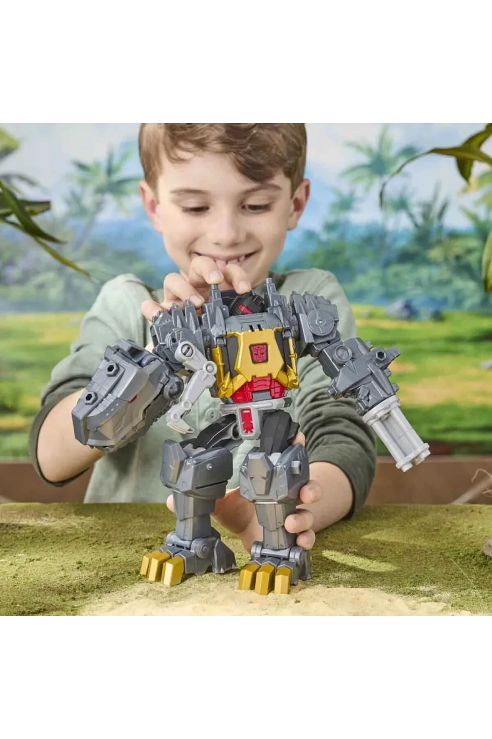 G0748 Transformers Cyberworld Grimlock Chomp And Battle Aksiyon Figürü