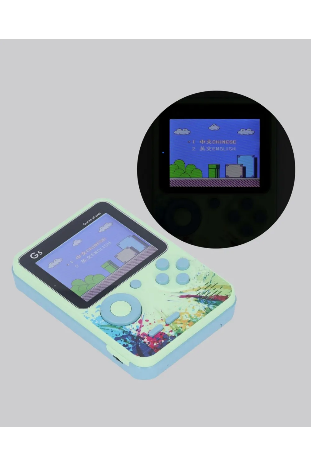 G5 Taşınabilir Retro Game Box 500 Oyunlu Şarjlı Mini Oyun Konsolu