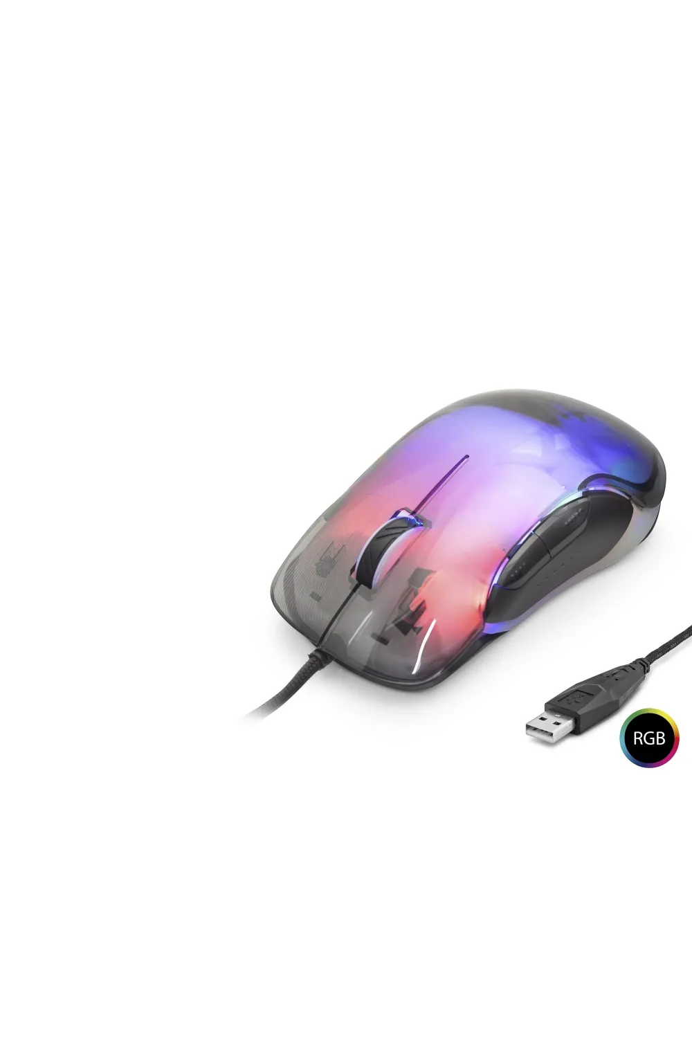 G702 Gaming Mouse 7200 Dpi 6 Tuş 1000 Hz Rgb - Kristal Siyah