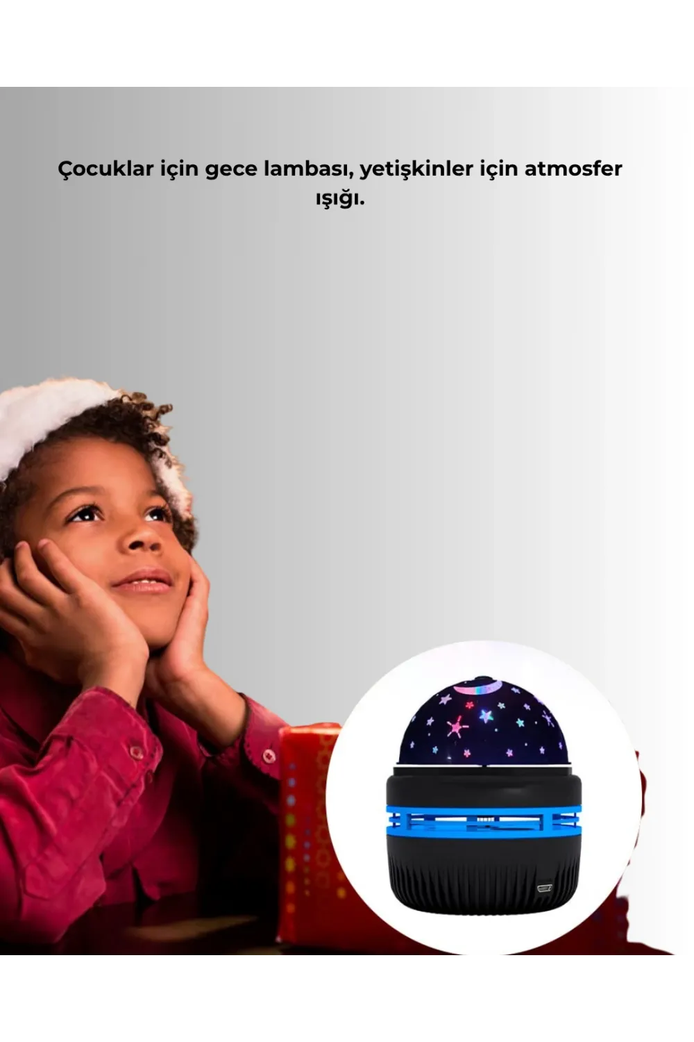 Galaxy Projektörlü Gece Lambası