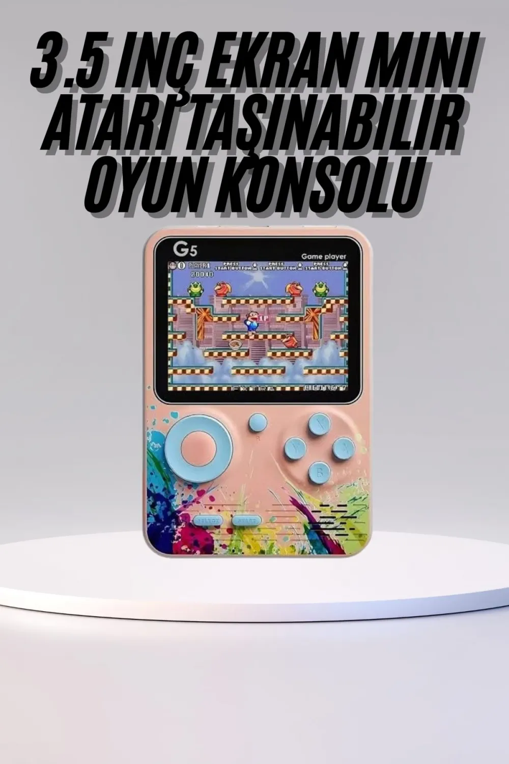 Game Box Mini 500 Adet Retro Oyun Taşınabilir Oyun Konsolu