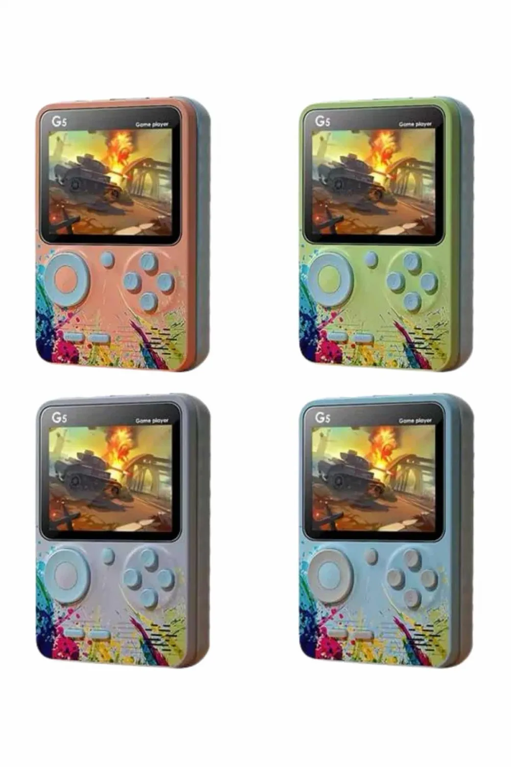 Game Box Mini 500 Adet Retro Oyun Taşınabilir Oyun Konsolu