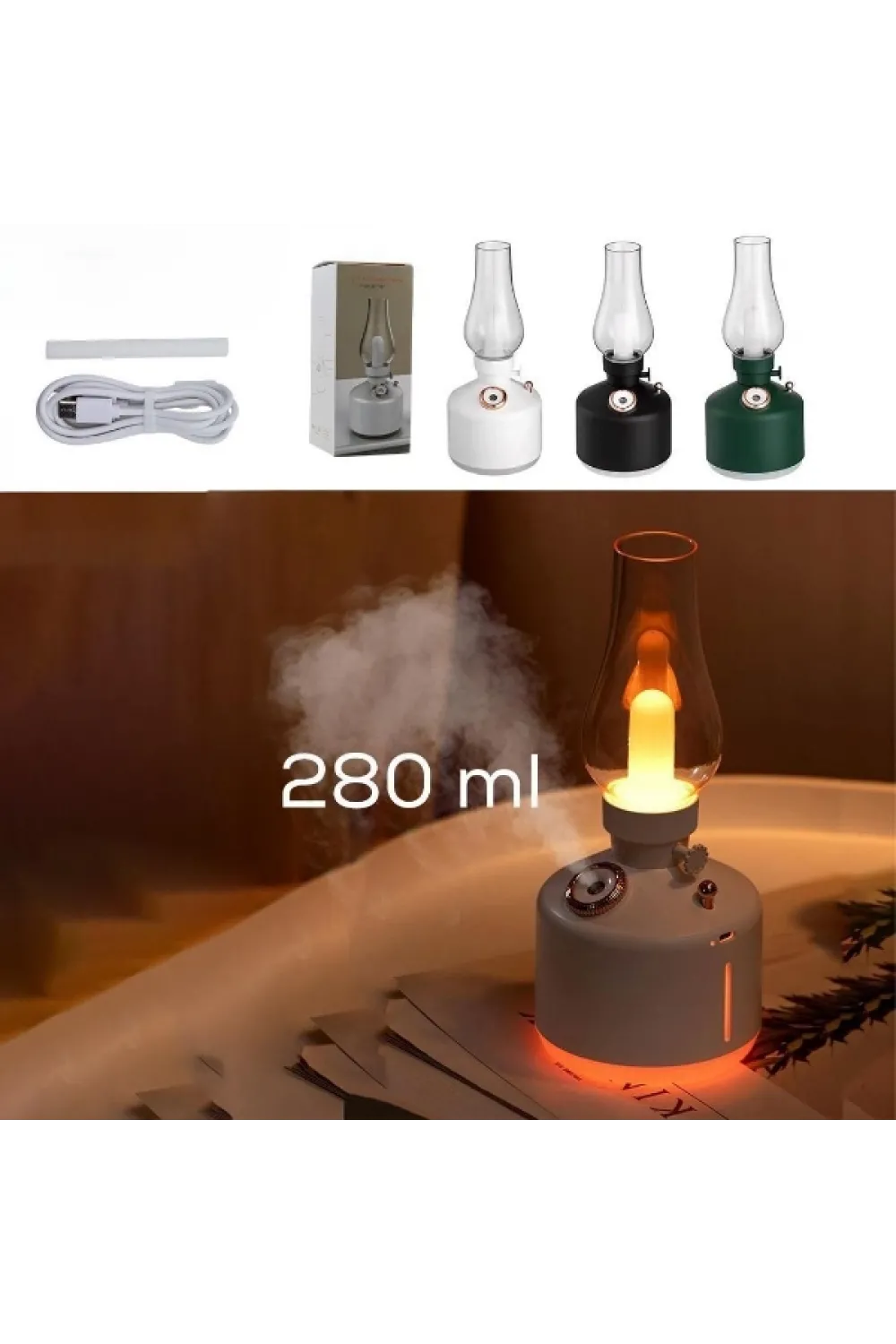 Gaz Lambası Tasarımlı Hava Nemlendirici