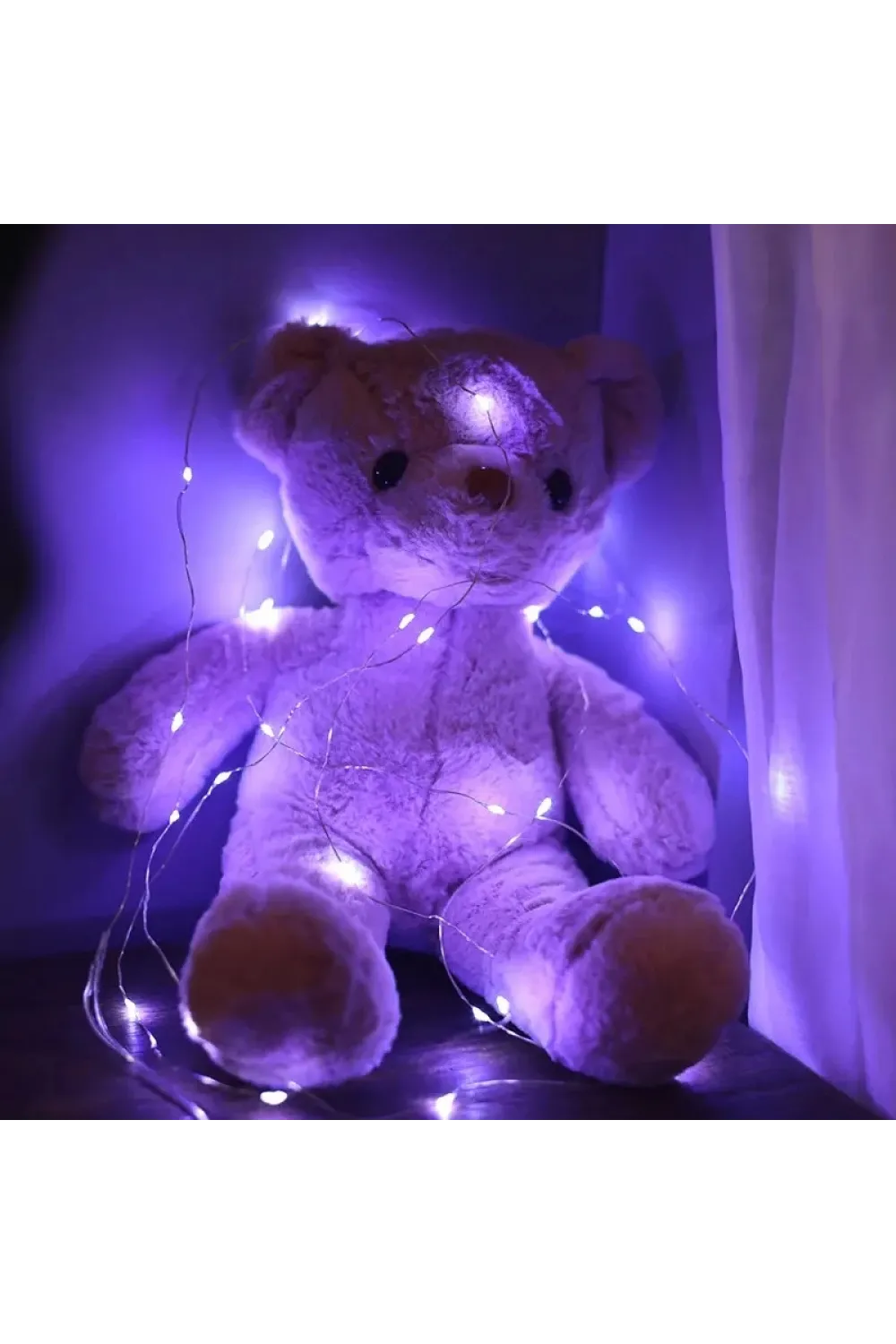 GD957 Şerit Pilli Aydınlatma 3 metre 30 Adet Beyaz Peri Led