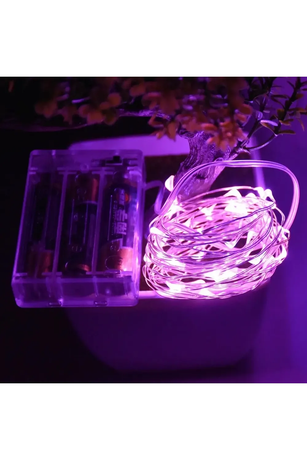 GD957 Şerit Pilli Aydınlatma 3 metre 30 Adet Beyaz Peri Led
