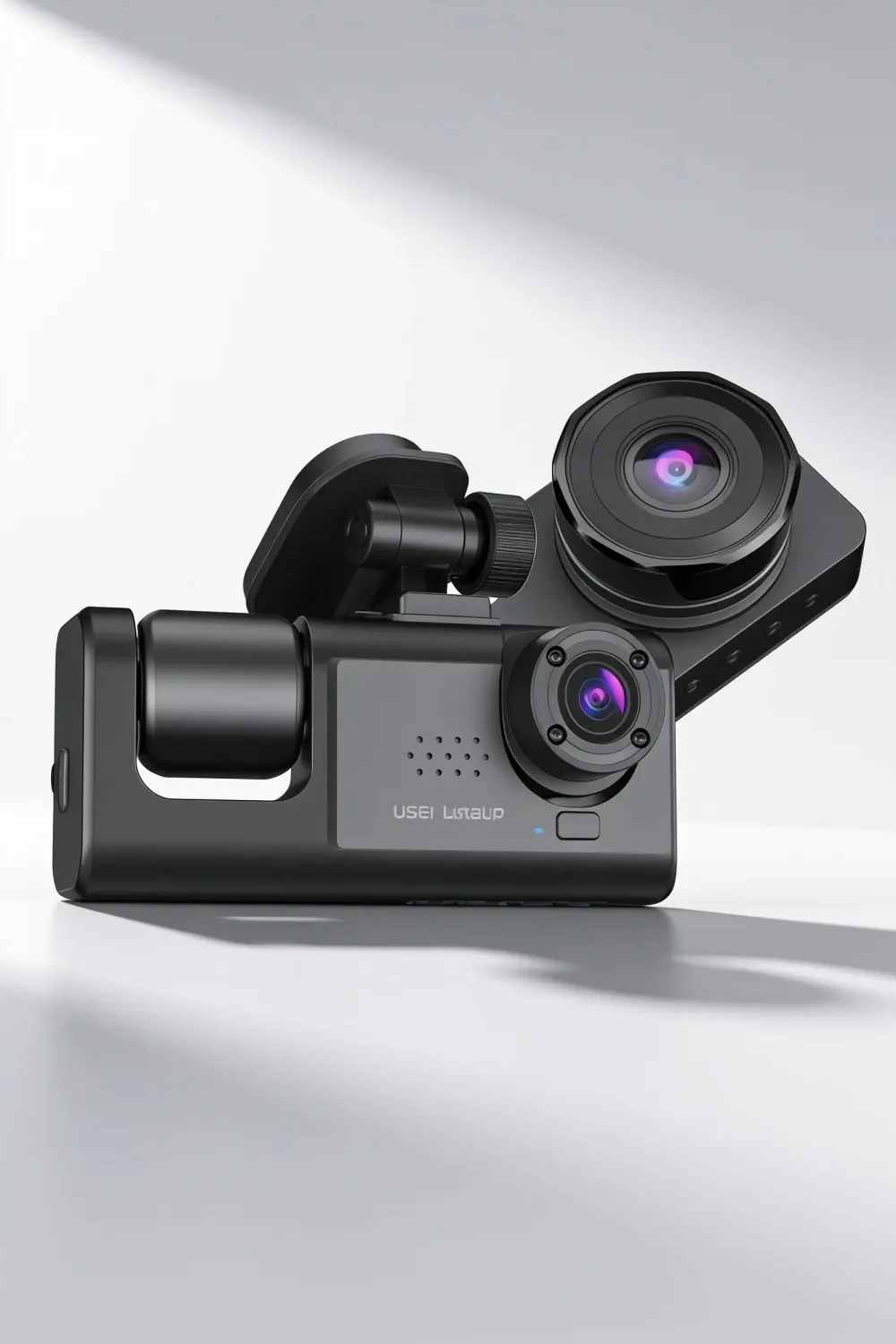 Gece Görüşlü 3 Kameralı Araç İçi Kamera Geri Görüş Destekli Dashcam