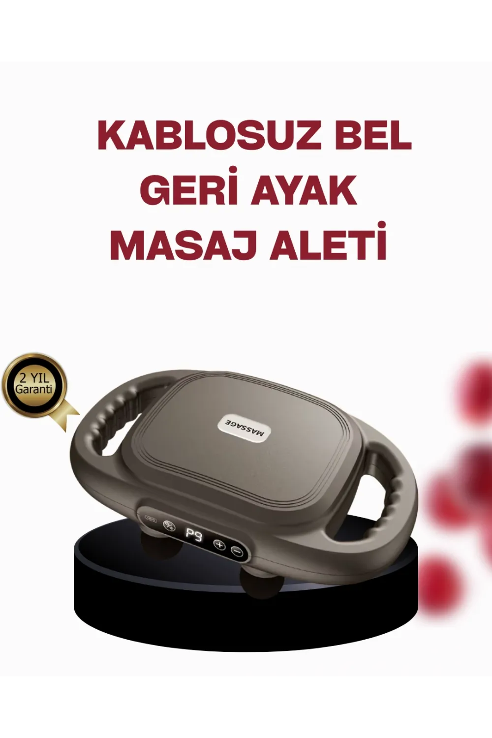 Geliştirilmiş 6 Başlıklı Şarjlı Masaj Aleti 2000 Mah Derin Doku Masajı