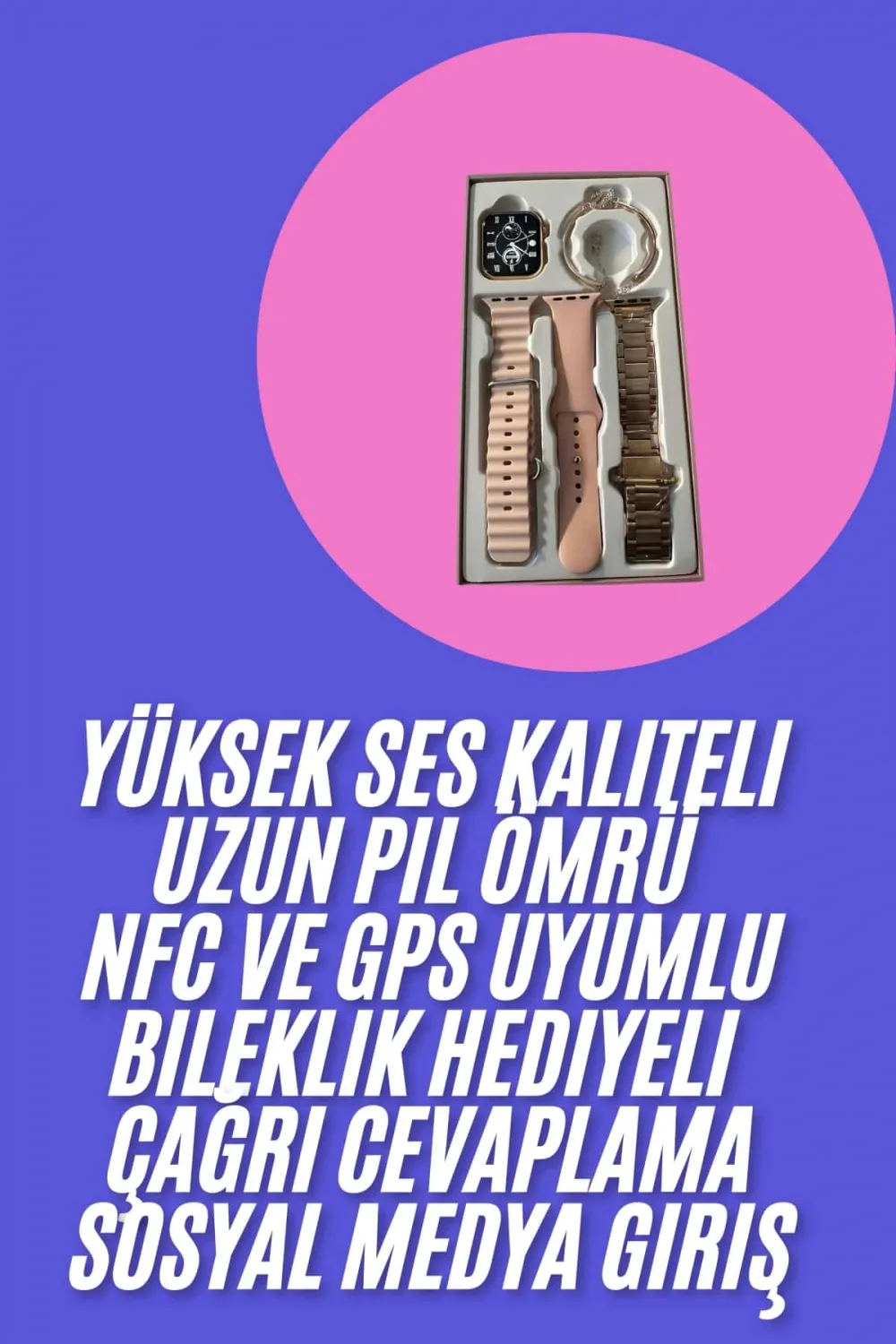 Genç Kızlara Özel Akıllı Saat 41 Mm Çağrı Cevaplayabilen Nfc Ve Gps Uyumlu