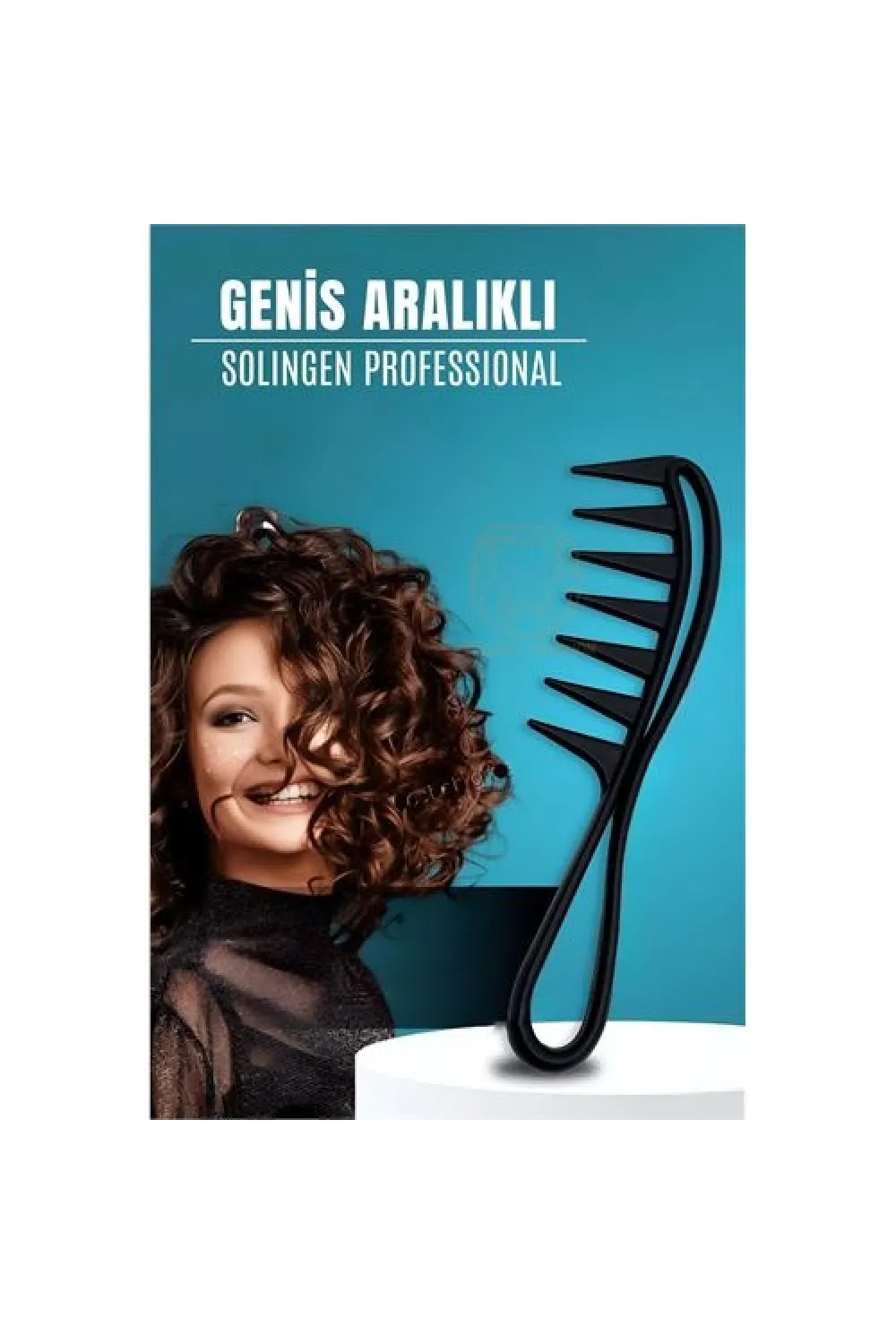 Geniş Dişli Stil Tarağı Karbon Solingen Professional 721103