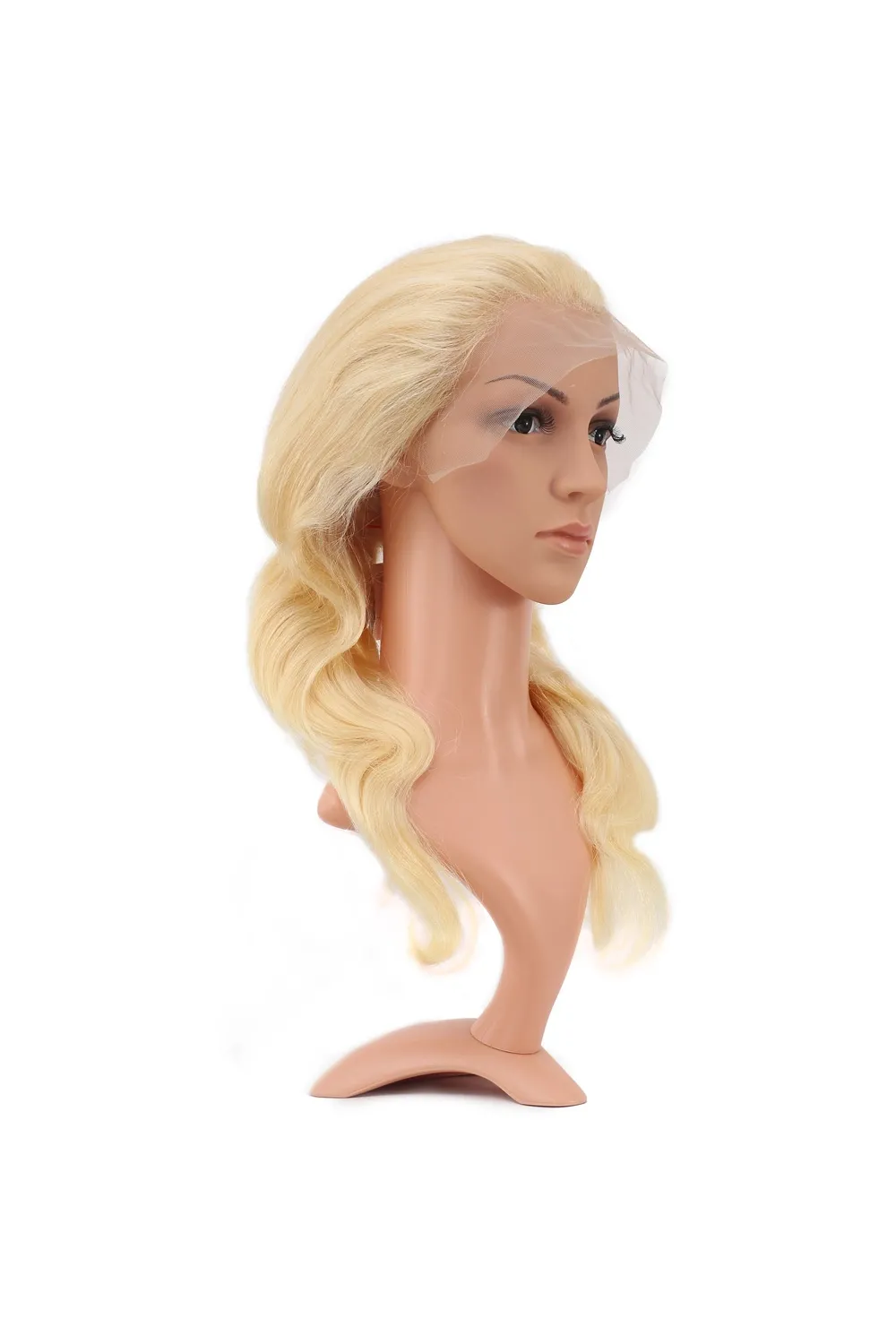 Gerçek Front Lace Dalgalı Platin Tül Peruk - 60-65cm