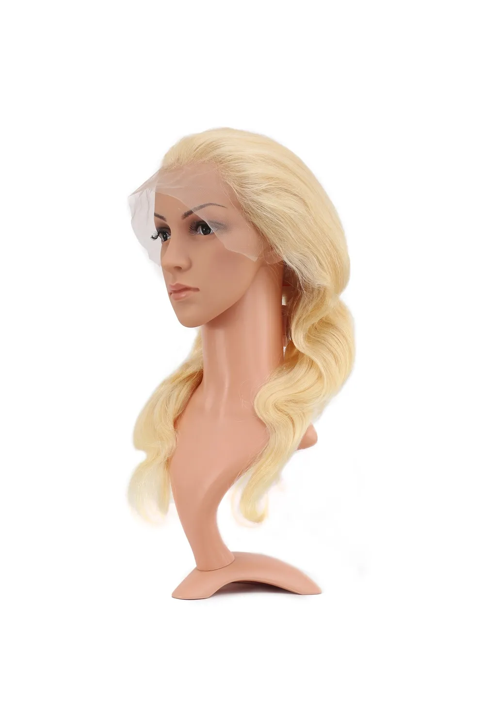 Gerçek Front Lace Dalgalı Platin Tül Peruk - 60-65cm