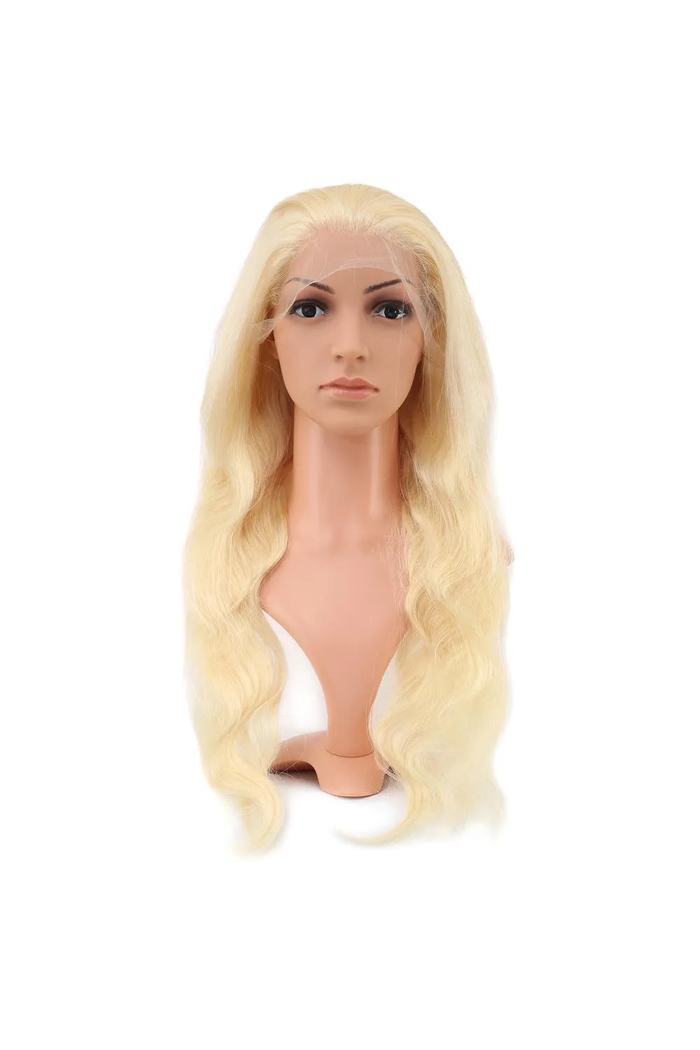 Gerçek Front Lace Dalgalı Platin Tül Peruk - 65-70cm