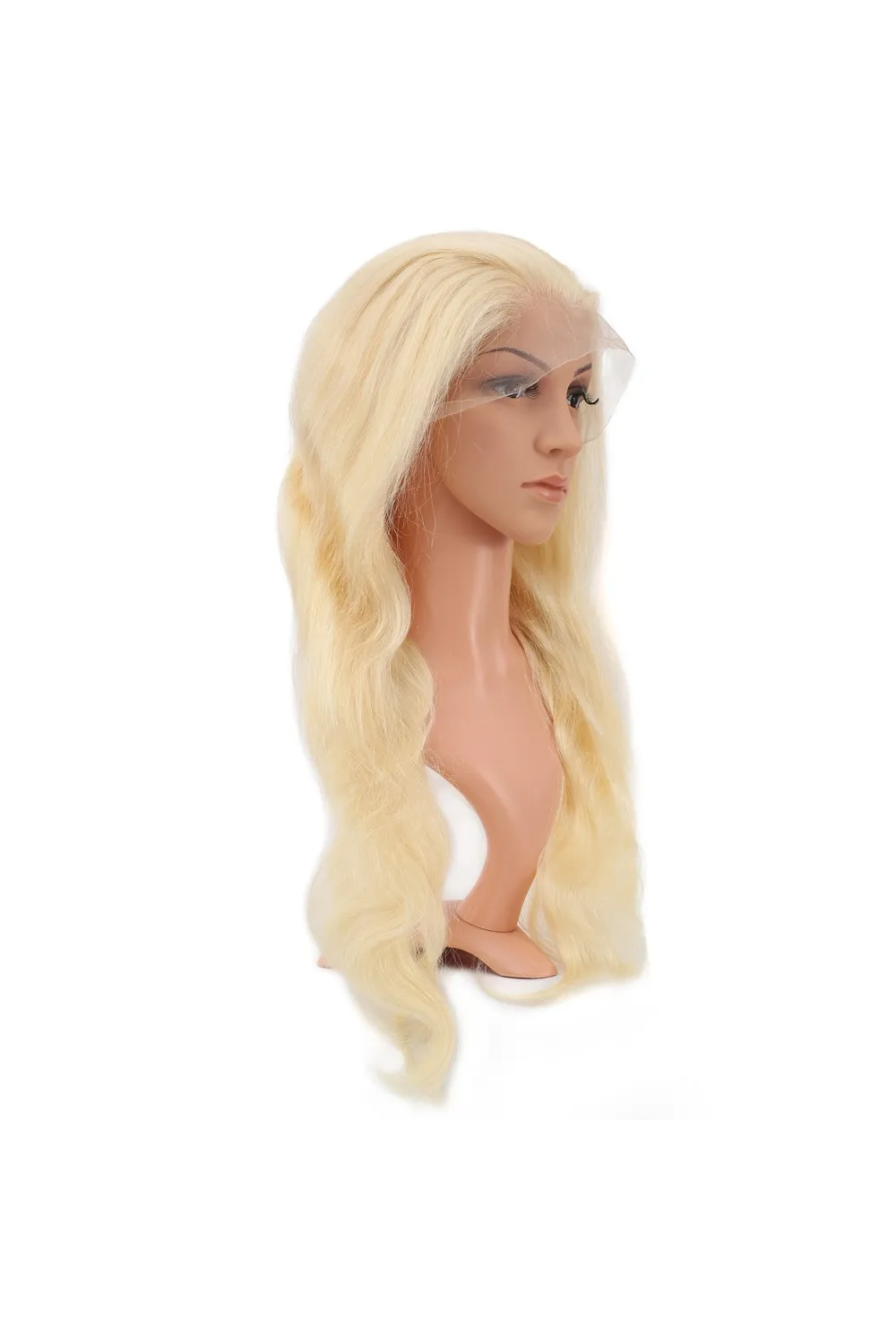 Gerçek Front Lace Dalgalı Platin Tül Peruk - 65-70cm