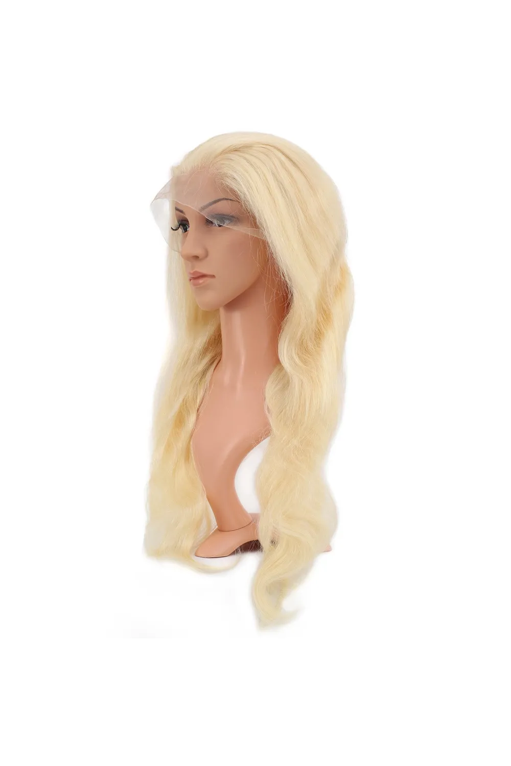 Gerçek Front Lace Dalgalı Platin Tül Peruk - 65-70cm