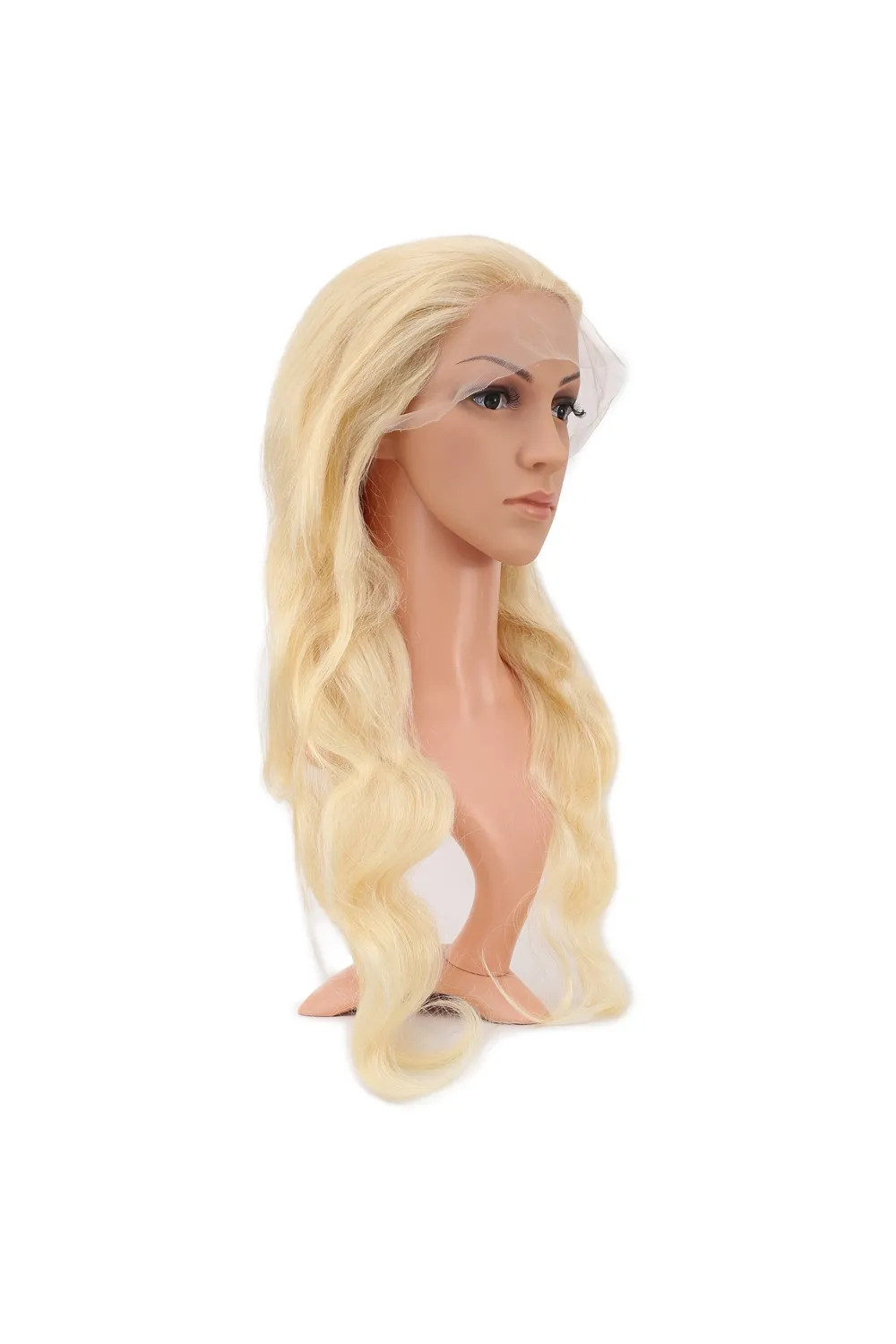 Gerçek Front Lace Dalgalı Platin Tül Peruk - 70-75cm