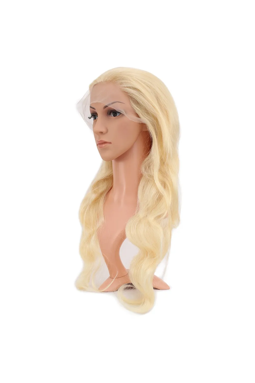 Gerçek Front Lace Dalgalı Platin Tül Peruk - 70-75cm