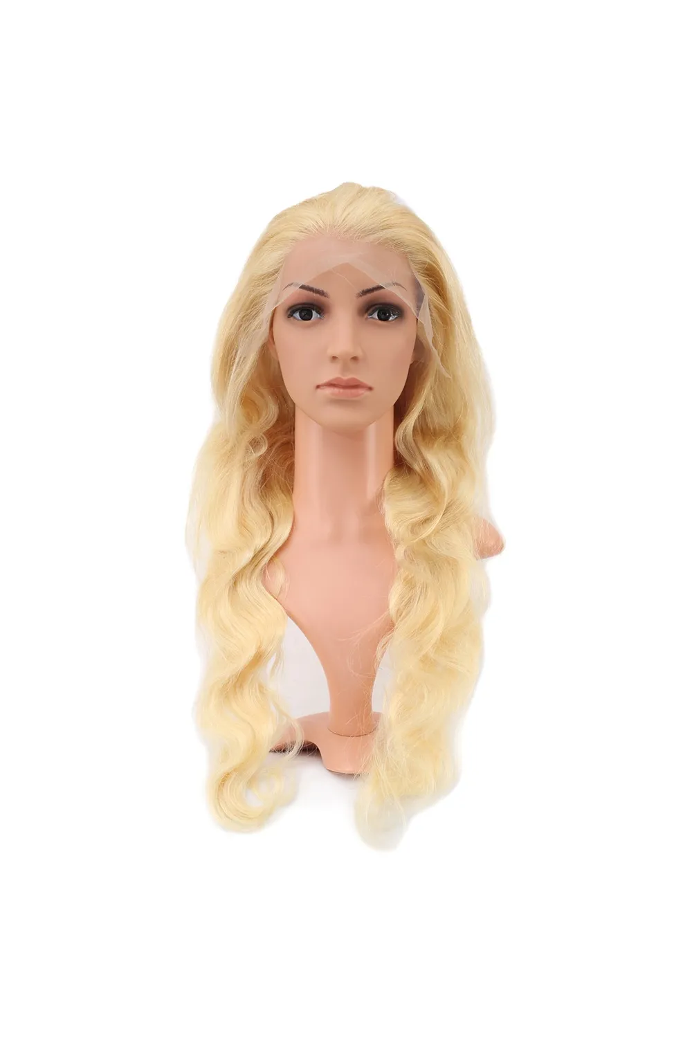 Gerçek Front Lace Dalgalı Platin Tül Peruk - 75-80cm