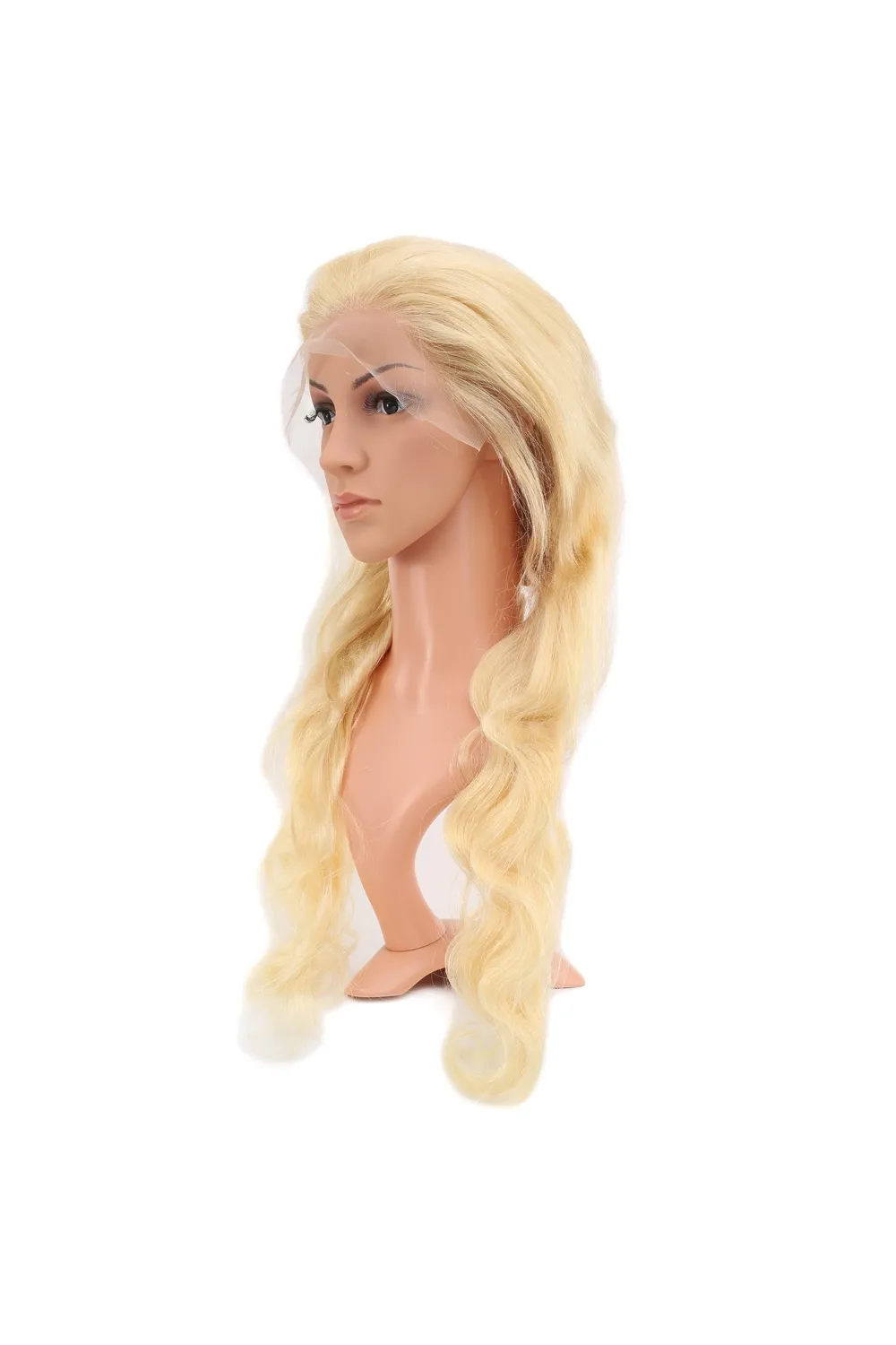 Gerçek Front Lace Dalgalı Platin Tül Peruk - 75-80cm