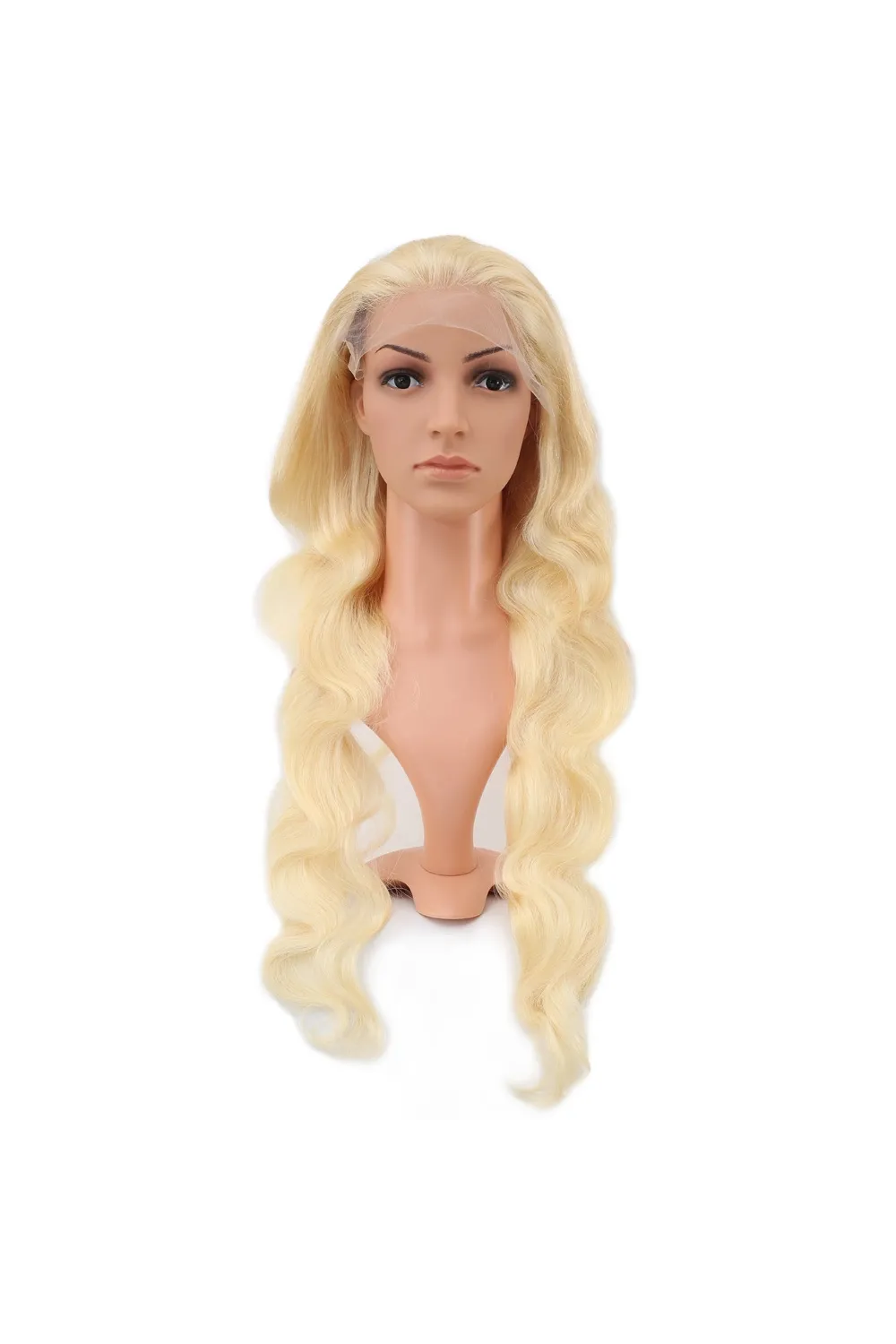 Gerçek Front Lace Dalgalı Platin Tül Peruk - 80-85cm
