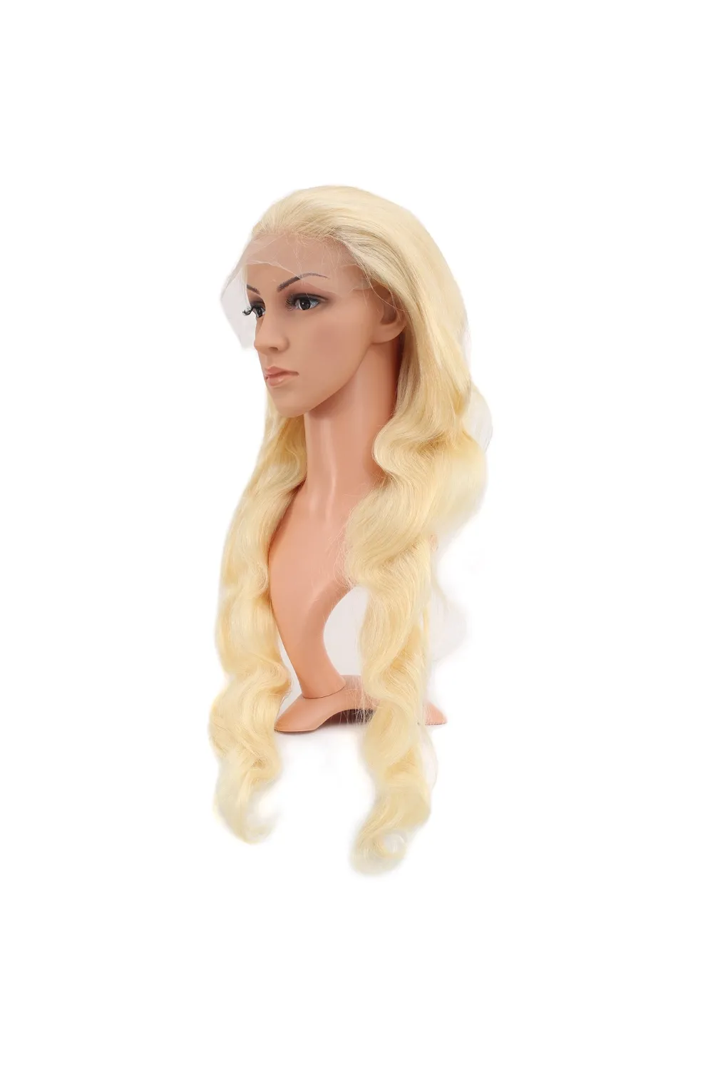 Gerçek Front Lace Dalgalı Platin Tül Peruk - 80-85cm