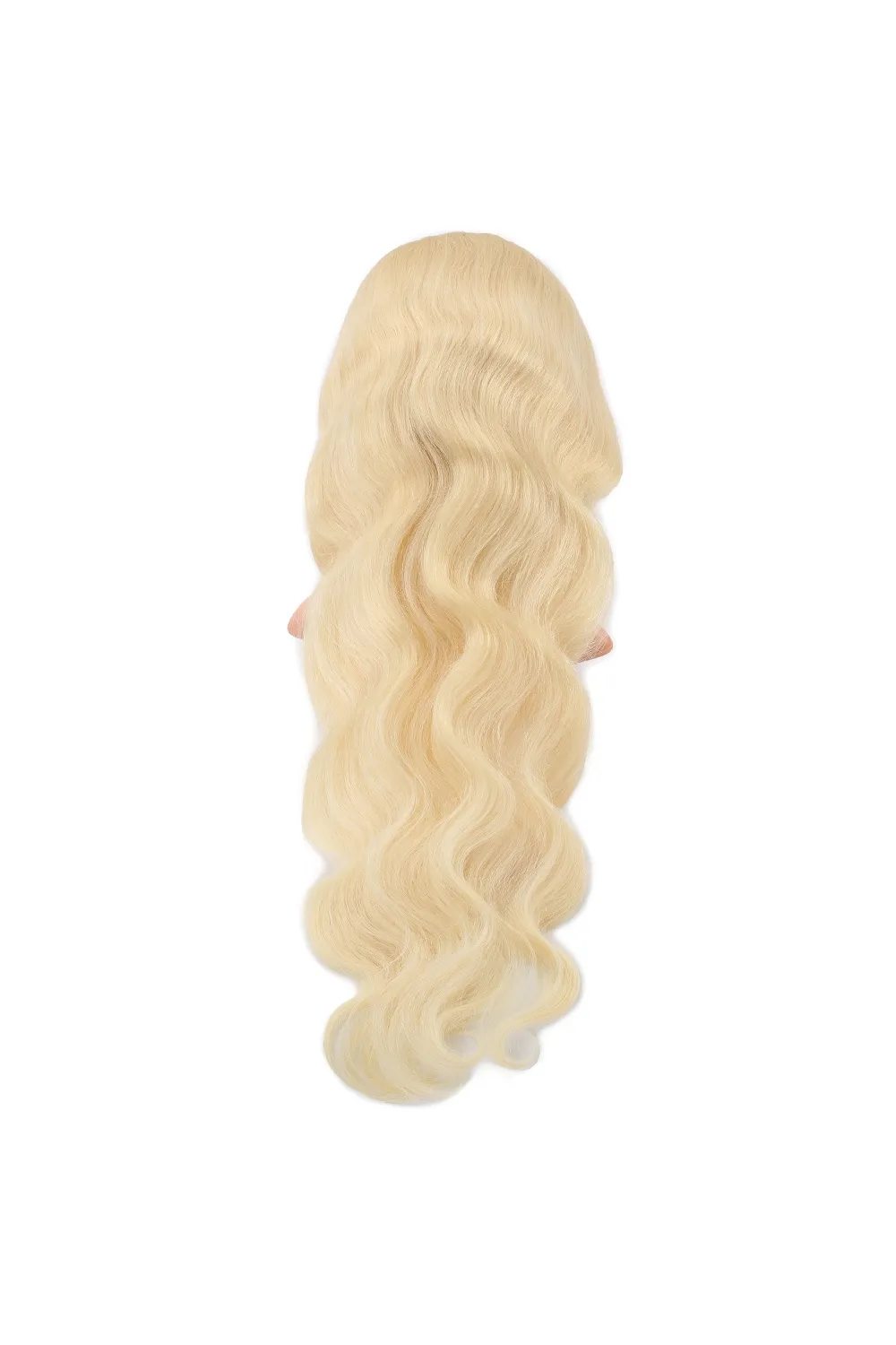 Gerçek Front Lace Dalgalı Platin Tül Peruk - 80-85cm