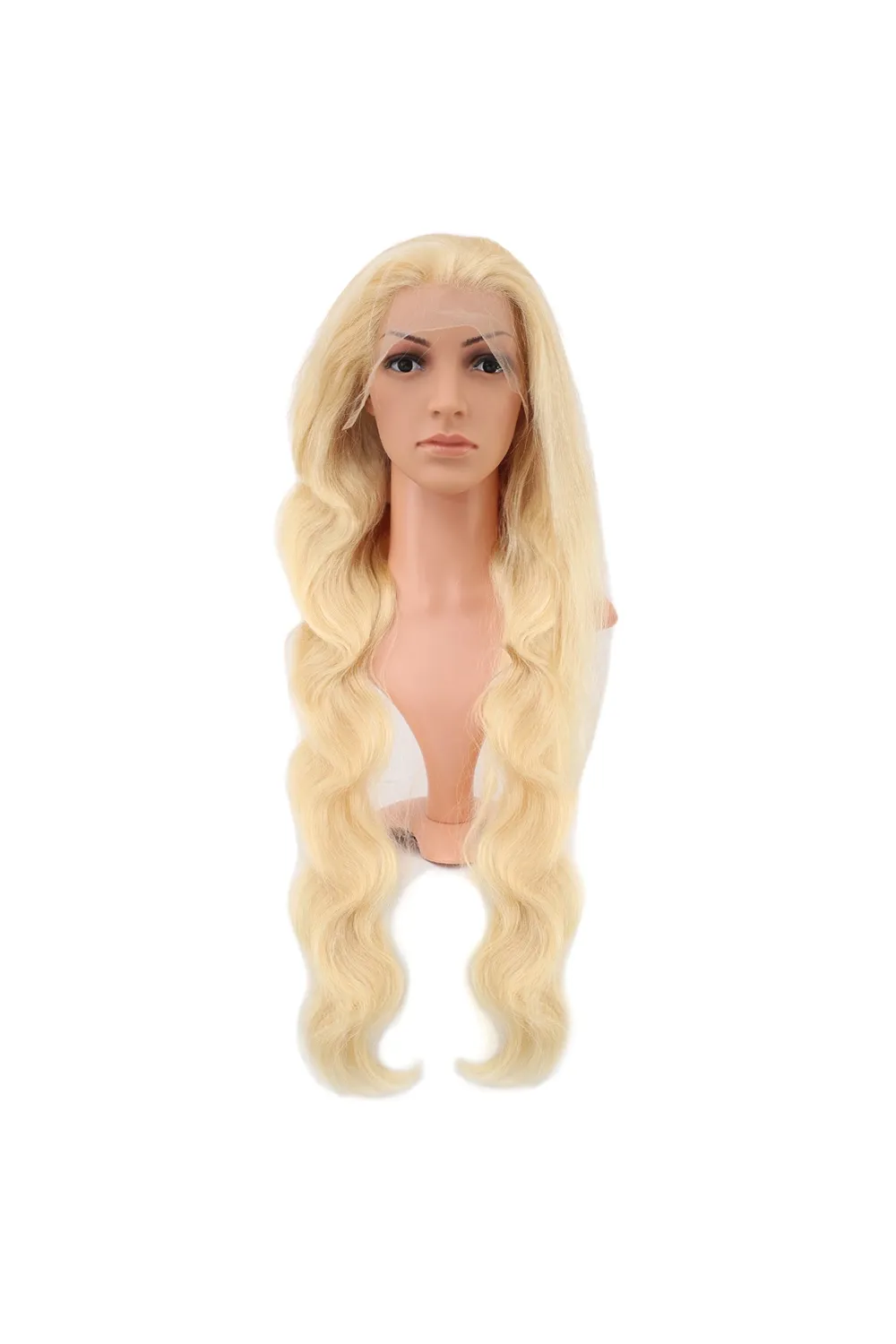 Gerçek Front Lace Dalgalı Platin Tül Peruk - 85-90cm