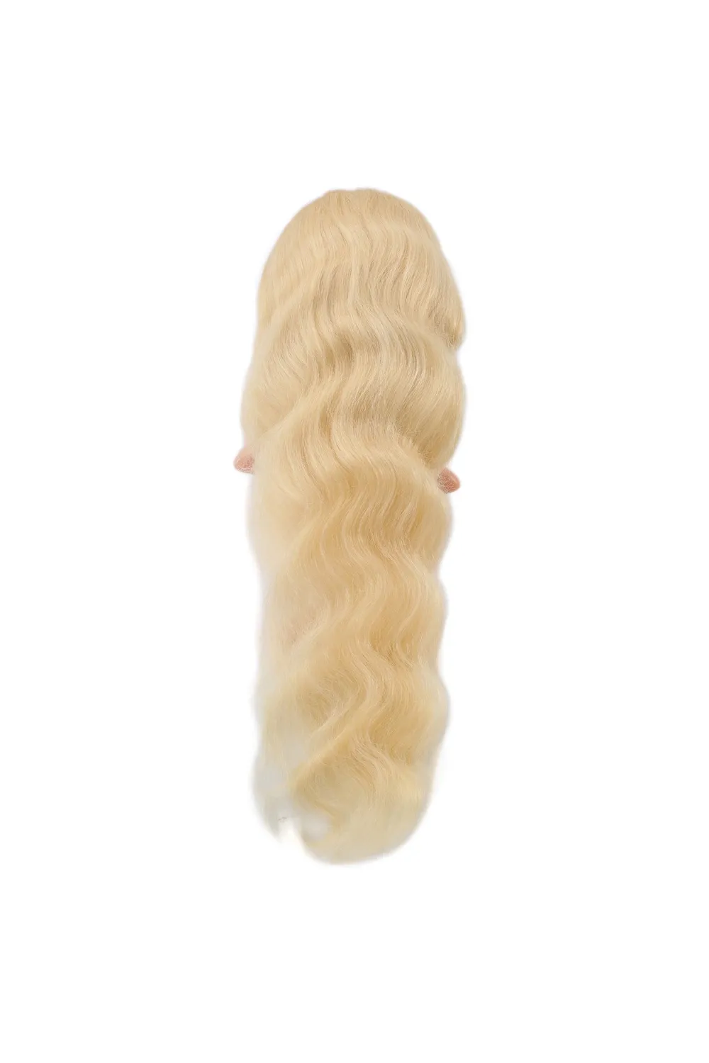 Gerçek Front Lace Dalgalı Platin Tül Peruk - 85-90cm