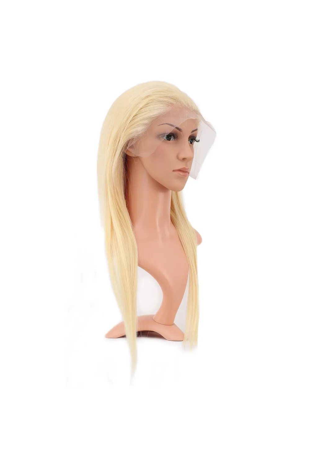 Gerçek Front Lace Düz Platin Tül Peruk - 60-65cm