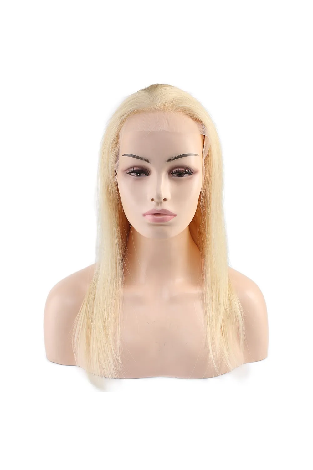 Gerçek Front Lace Platin Tül Peruk - 60-65cm