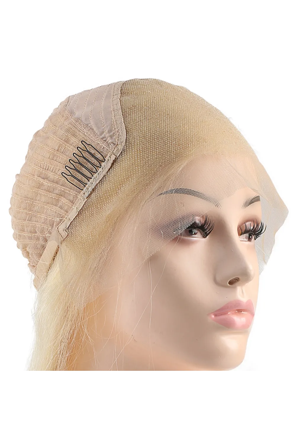 Gerçek Front Lace Platin Tül Peruk - 65-70cm