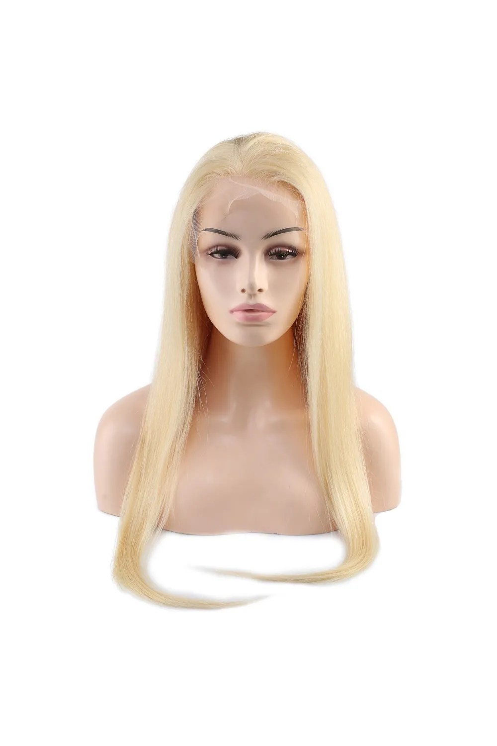 Gerçek Front Lace Platin Tül Peruk - 80-85cm