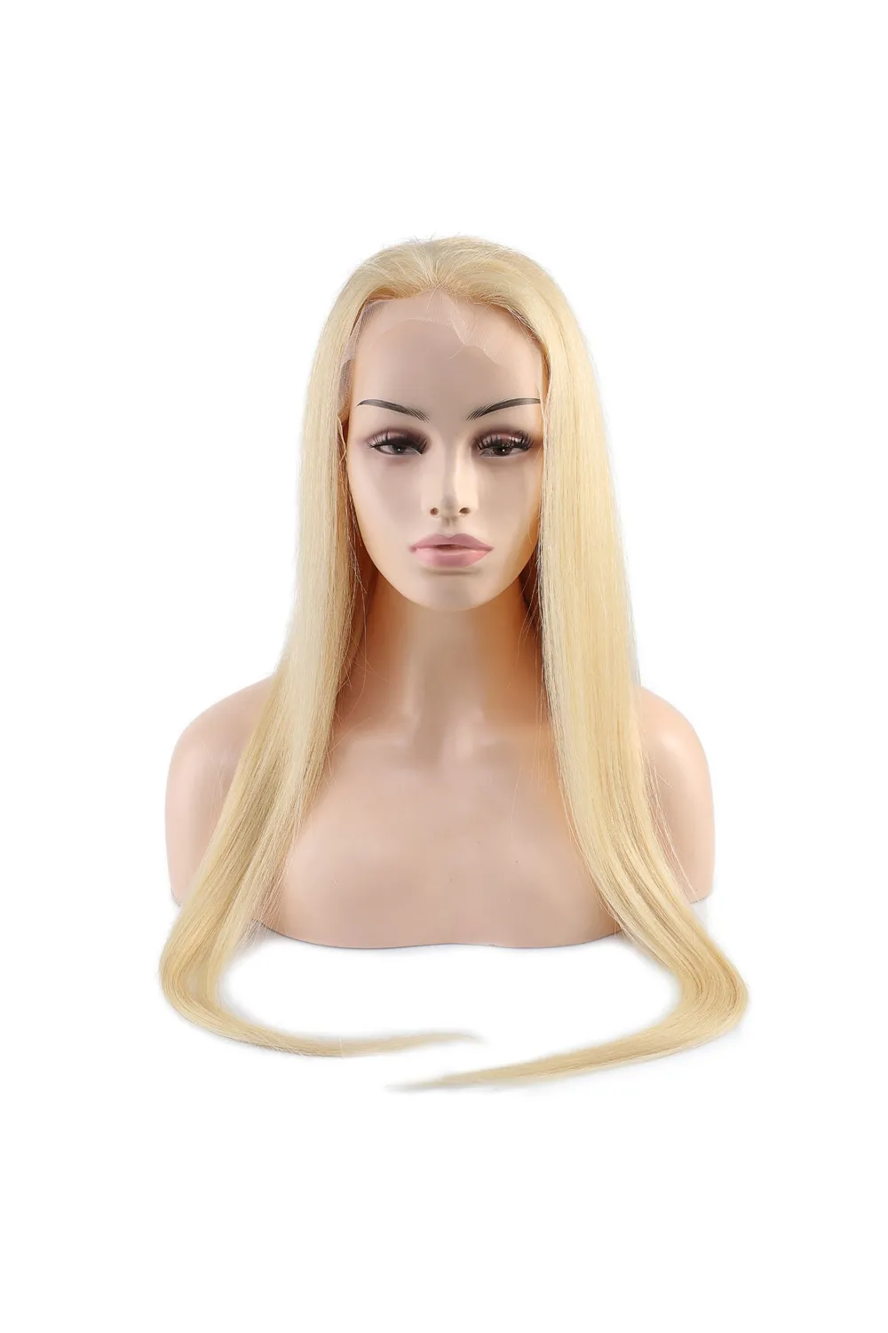 Gerçek Front Lace Platin Tül Peruk - 85-90cm