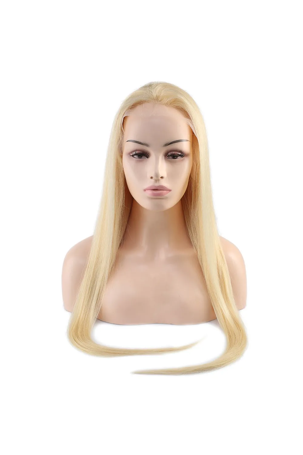 Gerçek Front Lace Platin Tül Peruk - 90-95cm