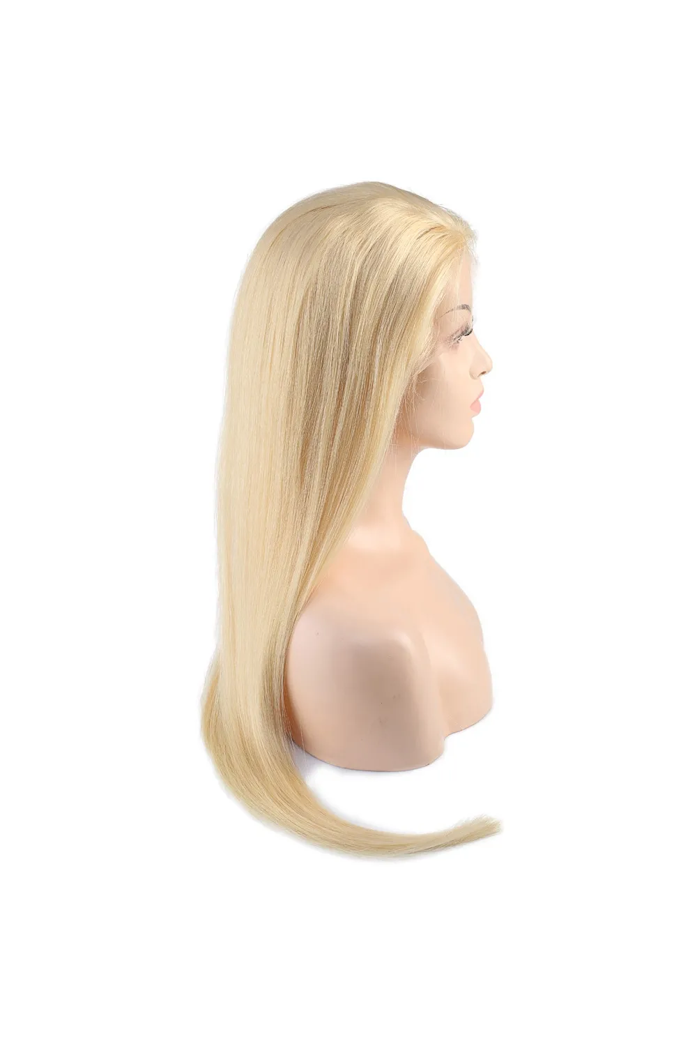 Gerçek Front Lace Platin Tül Peruk - 90-95cm