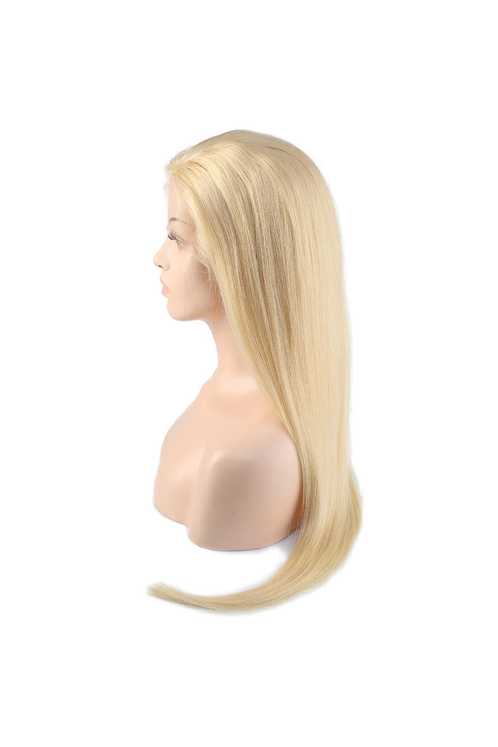 Gerçek Front Lace Platin Tül Peruk - 90-95cm
