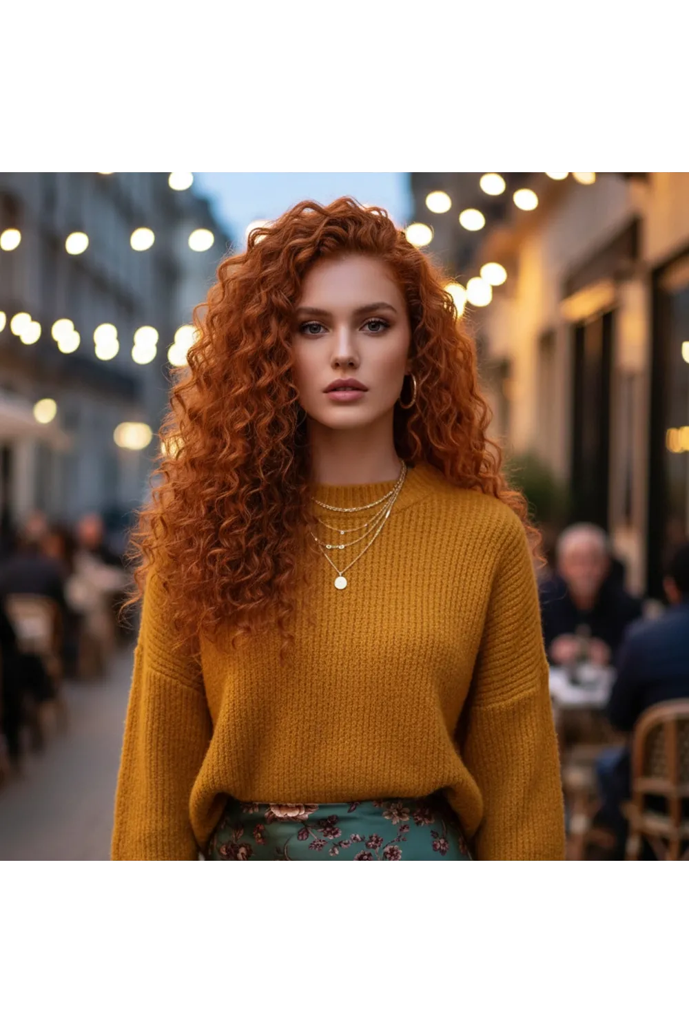 Gerçek Front Lace Tül Peruk - Afro Dalgalı - Bakır 70-75cm