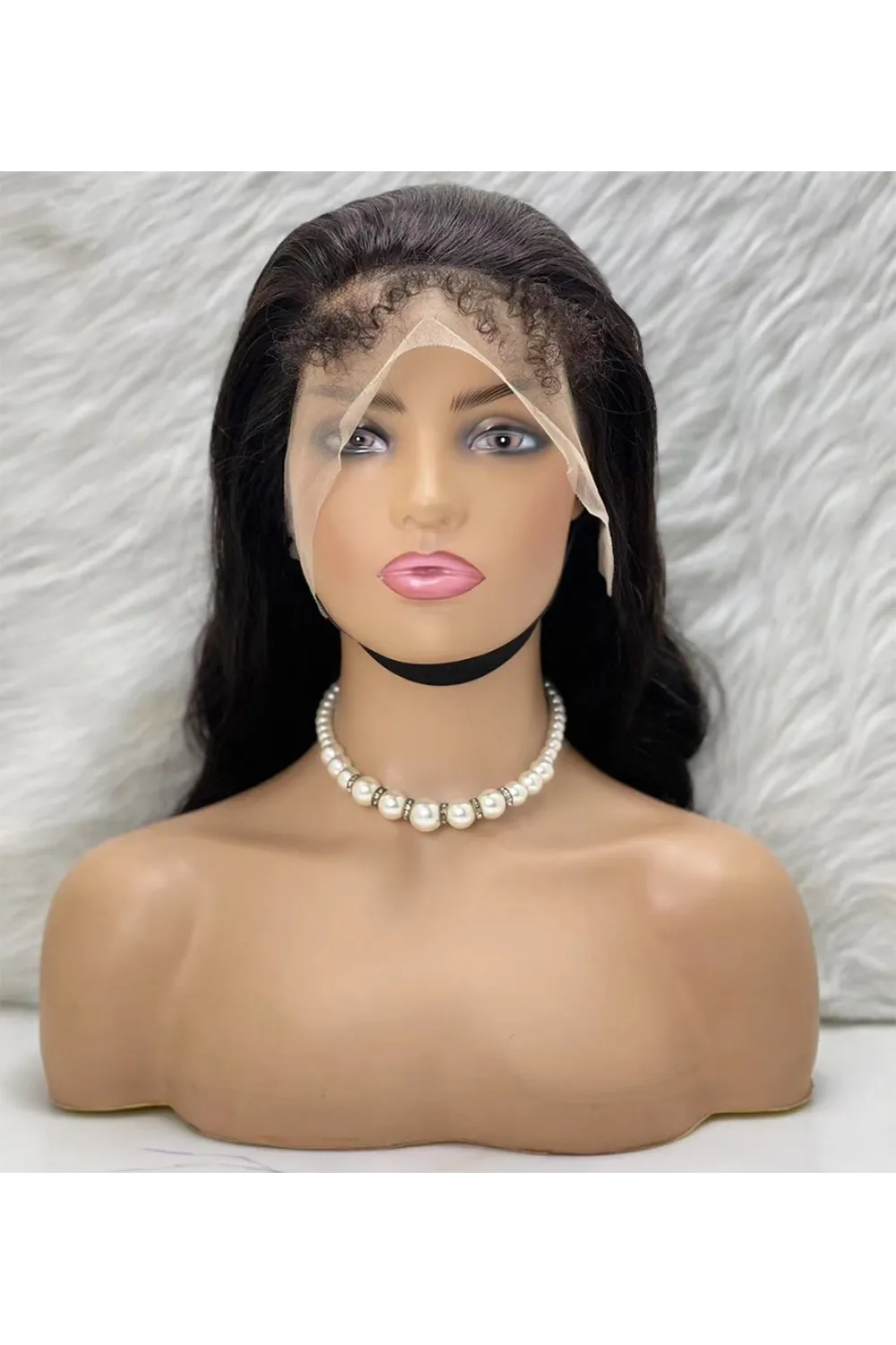 Gerçek Front Lace Tül Peruk - Dalgalı - Doğal 70-75cm
