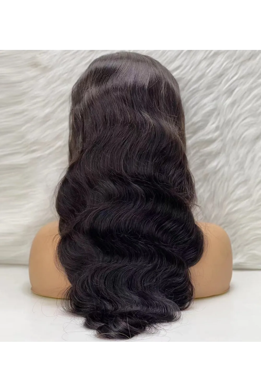 Gerçek Front Lace Tül Peruk - Dalgalı - Doğal 70-75cm
