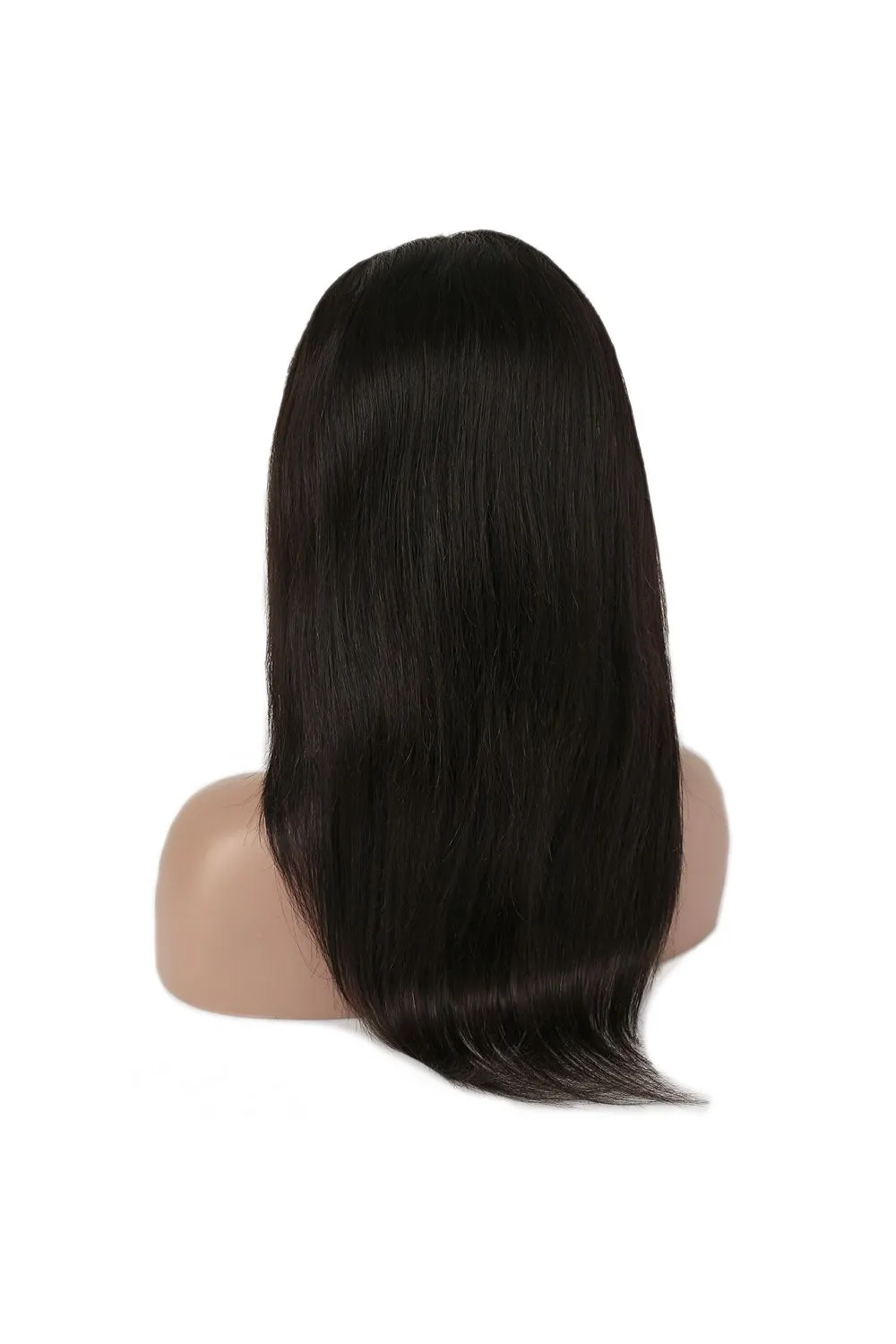 Gerçek Front Lace Tül Peruk - Düz - Siyah 50-55cm