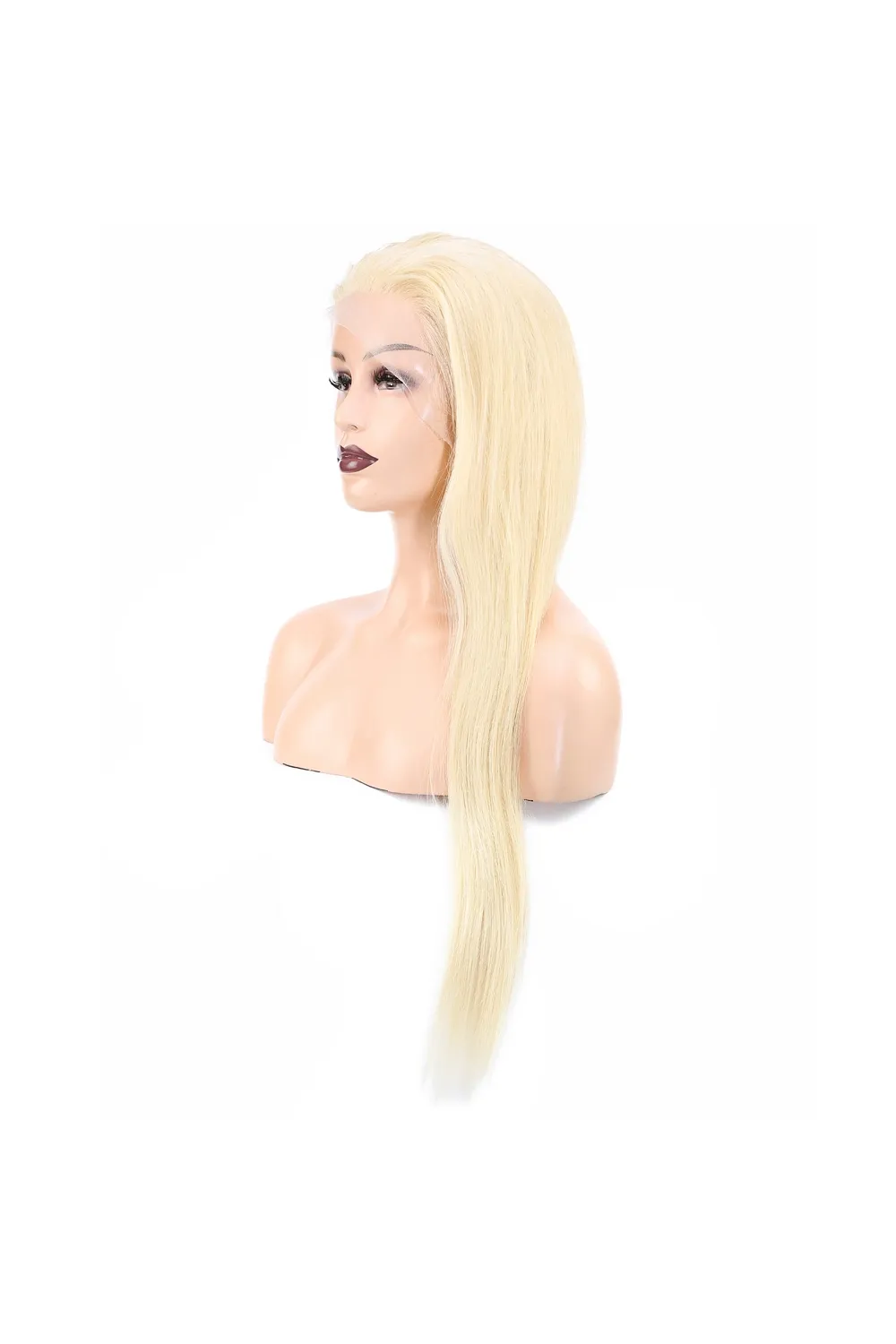 Gerçek Front Lace Tül Peruk - Platin - 70-75 cm