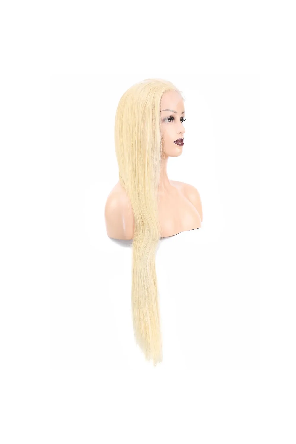 Gerçek Front Lace Tül Peruk - Platin - 85-90cm
