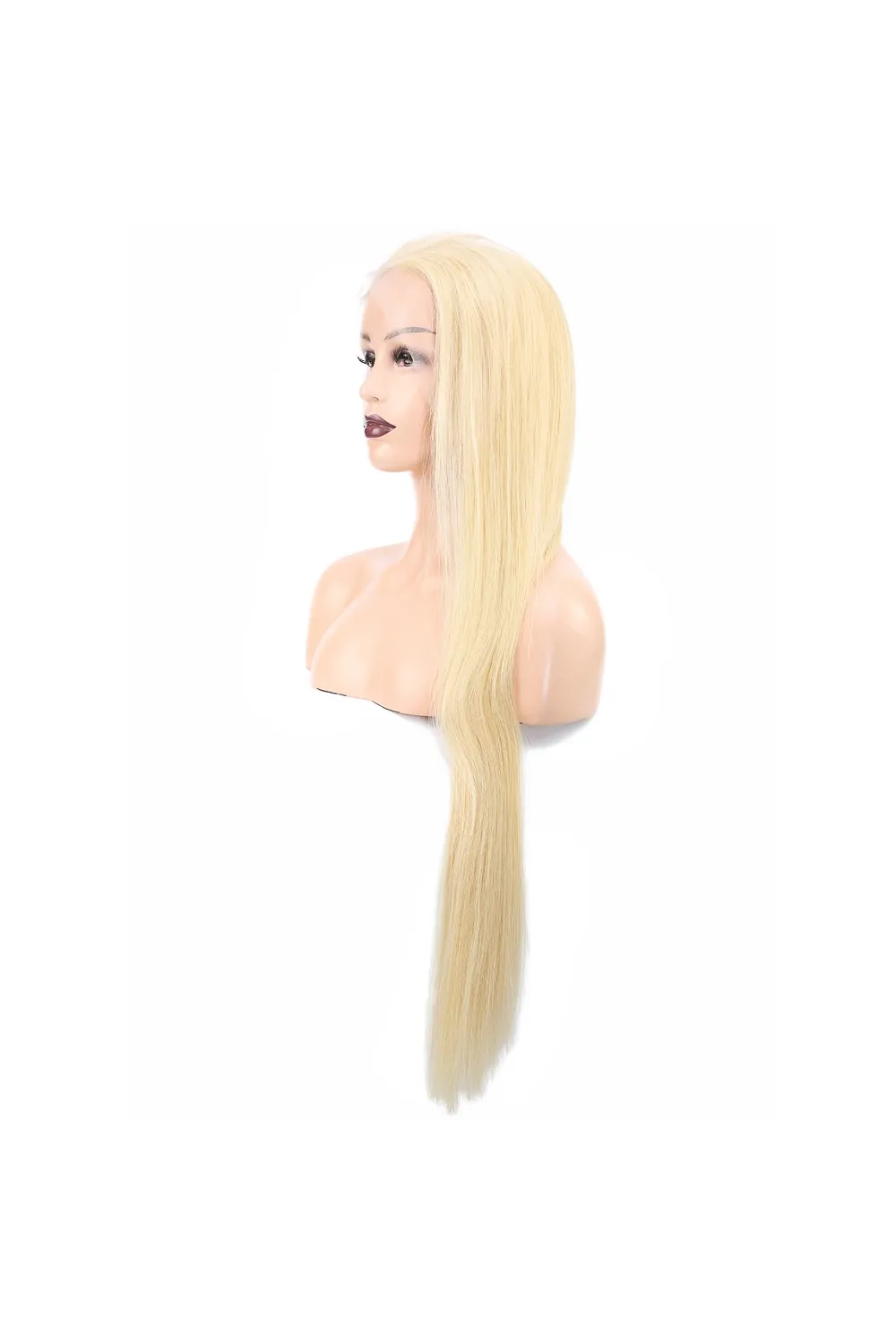 Gerçek Front Lace Tül Peruk - Platin - 85-90cm