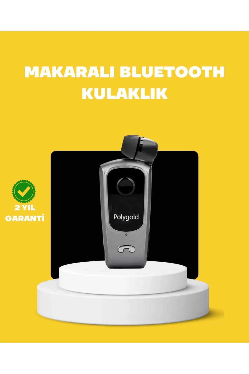 Geri Çekilebilir Kablolu Bluetooth İş Kulaklığı