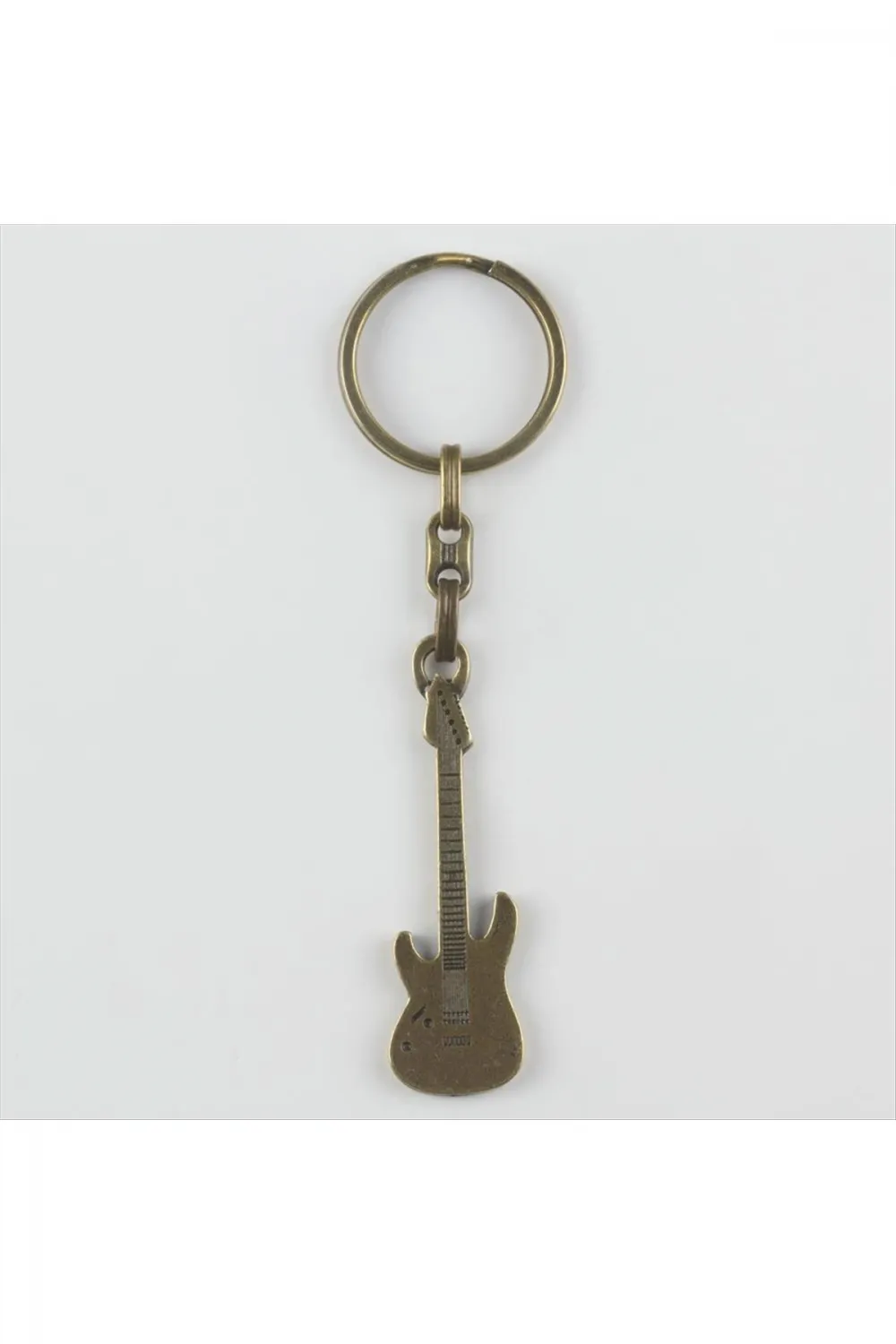 Gitar Figürlü Metal Anahtarlık