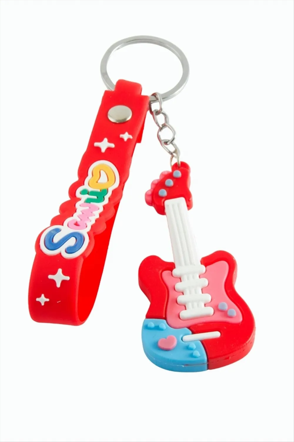 Gitar Silikon Anahtarlık