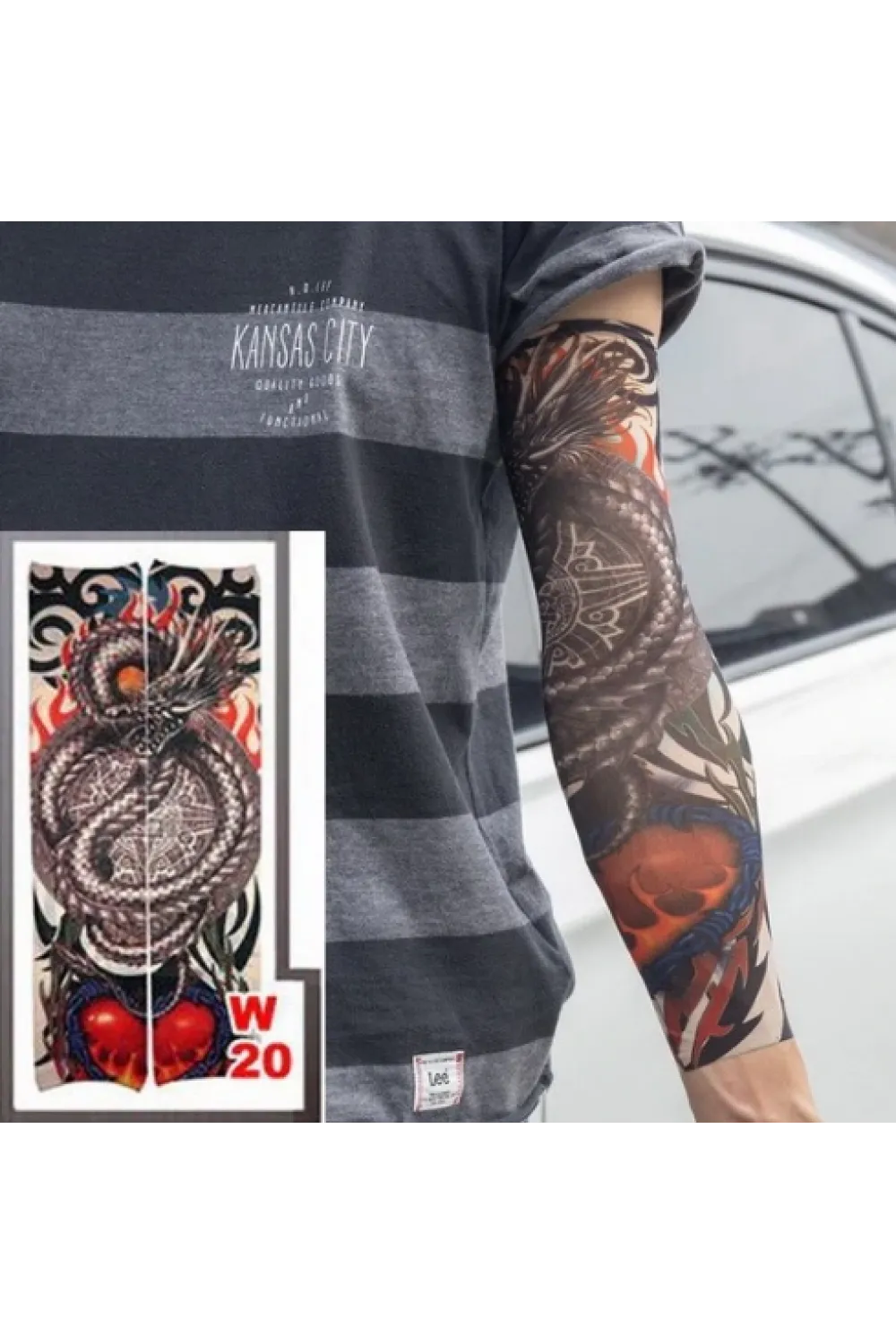 Giyilebilir Kol ve Bacak Dövmesi 3D Baskılı 2 Adet - (1 Adet) Seçenek 7