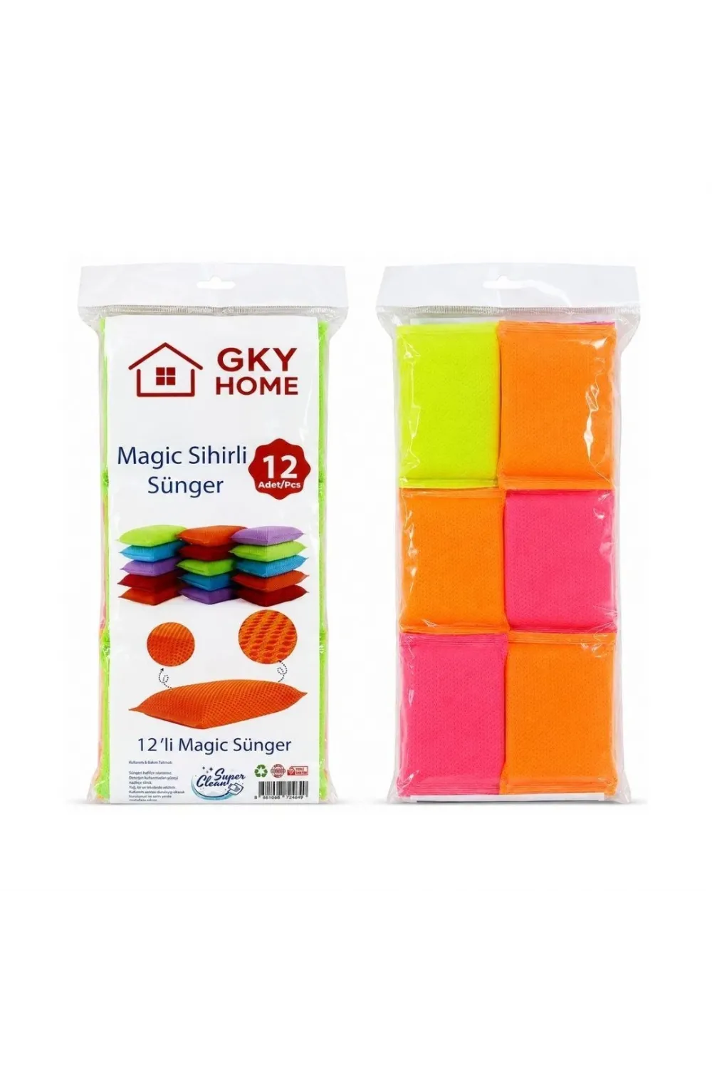 Gky Home 12li Magic Sosyete Sünger