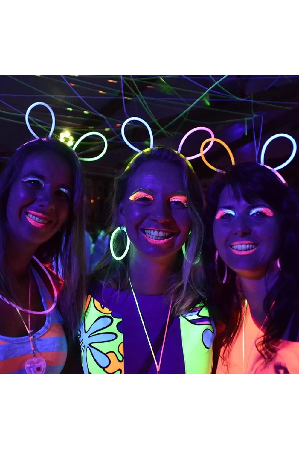 Glow Taç Fosforlu Taç Karışık Renk 12 Adet